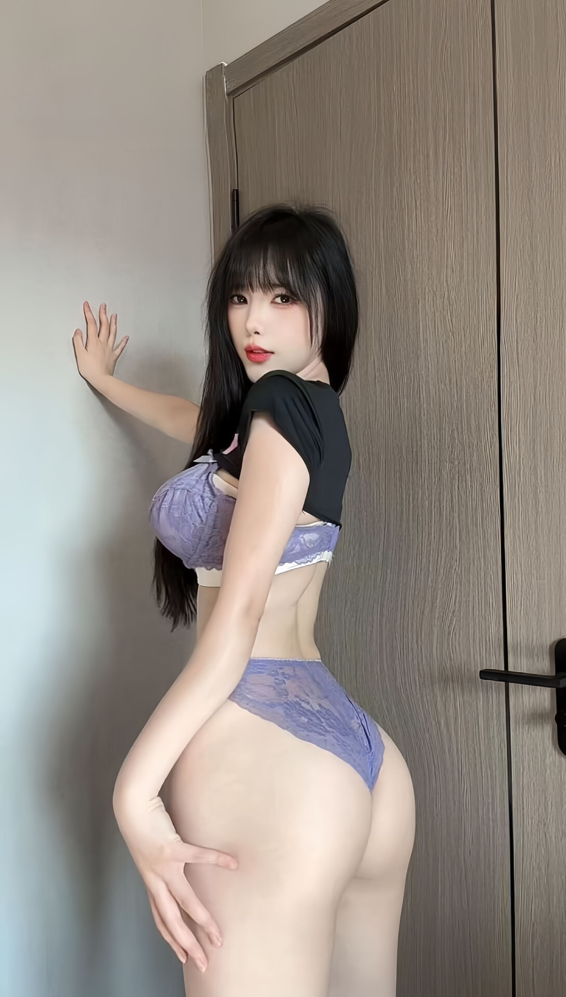 琳铛铛 - 夺命紫色韵味蕾丝套装/(24P)