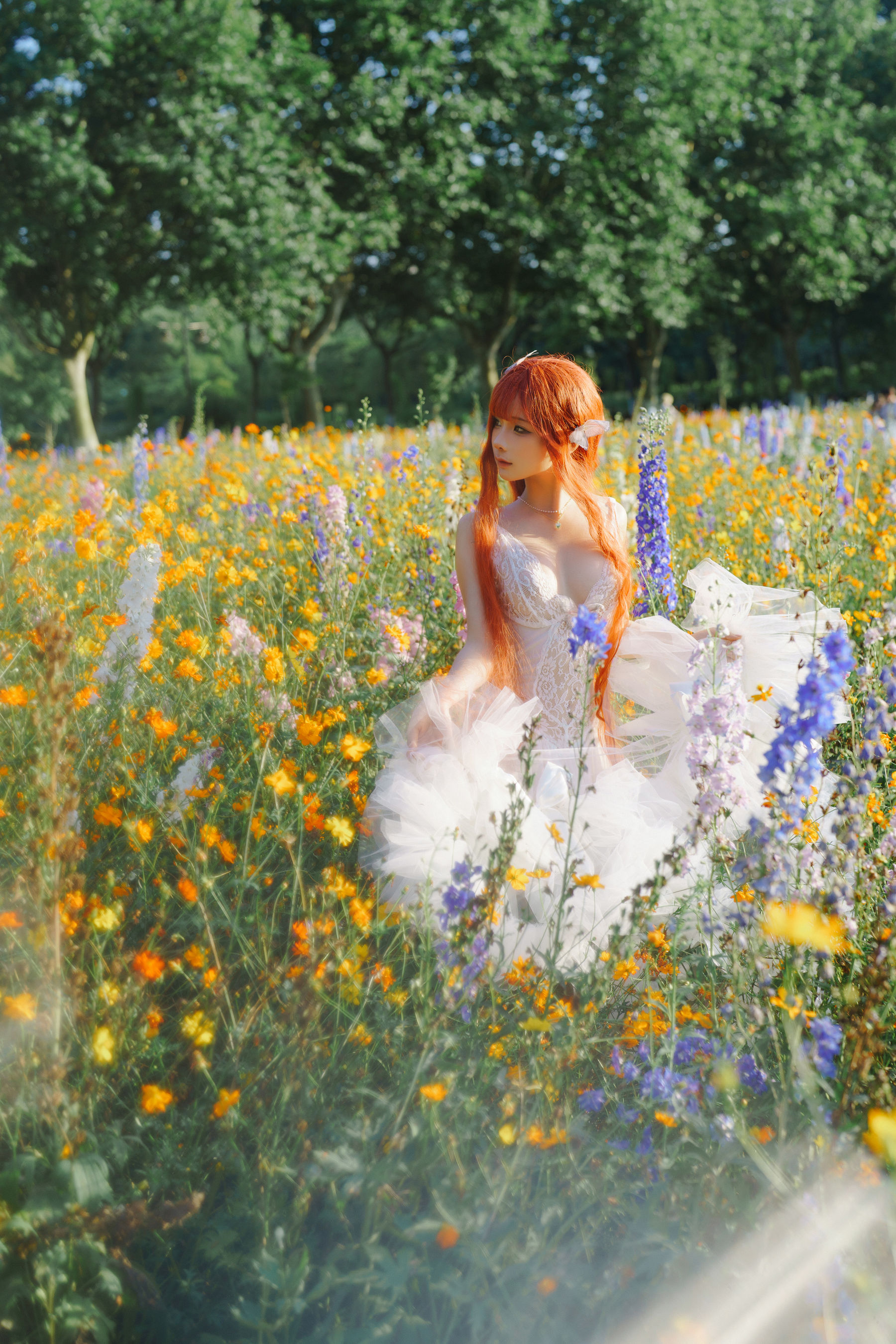 动漫博主 蠢沫沫 - 花丛婚纱/(67P)