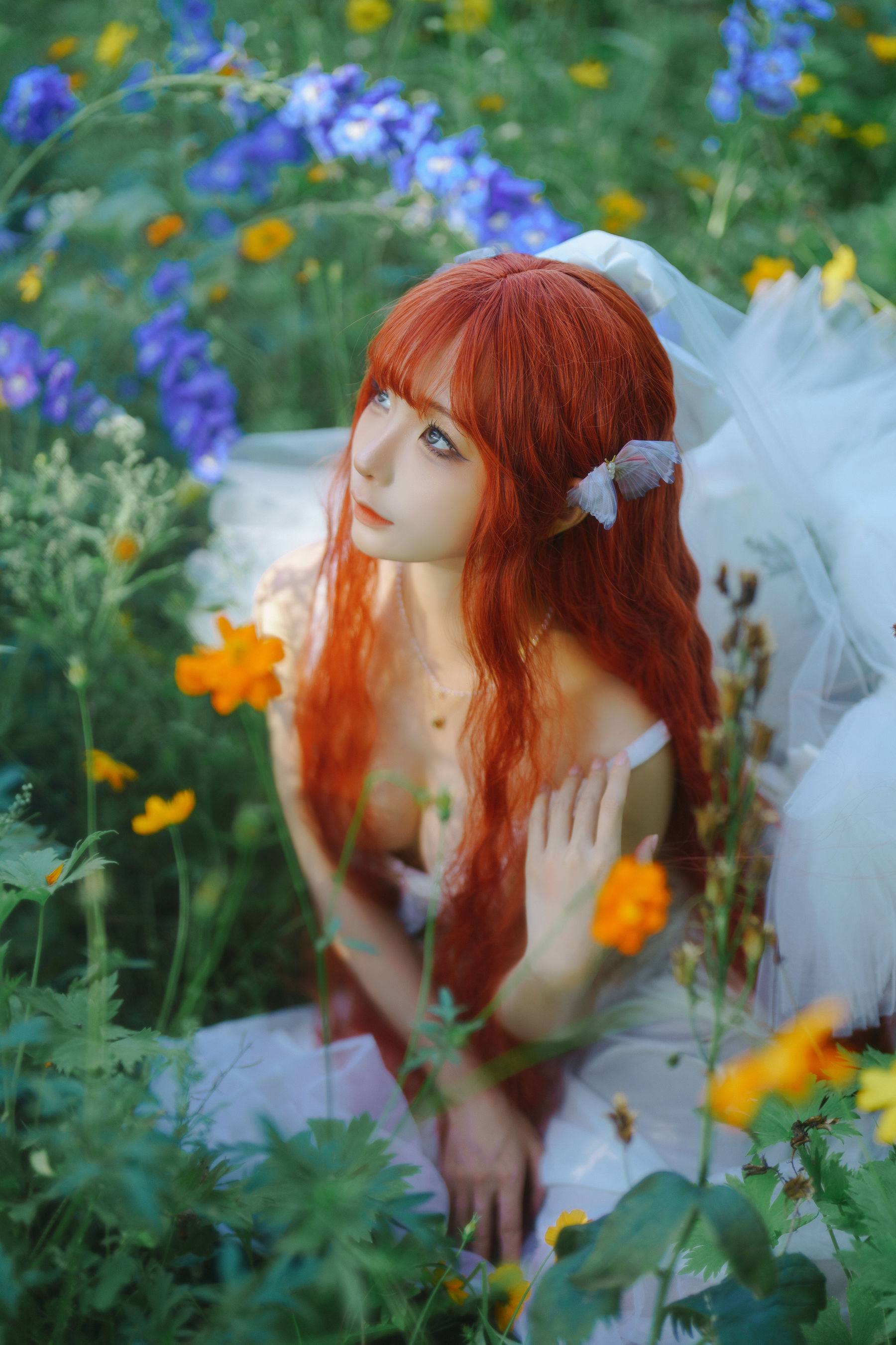 动漫博主 蠢沫沫 - 花丛婚纱/(67P)