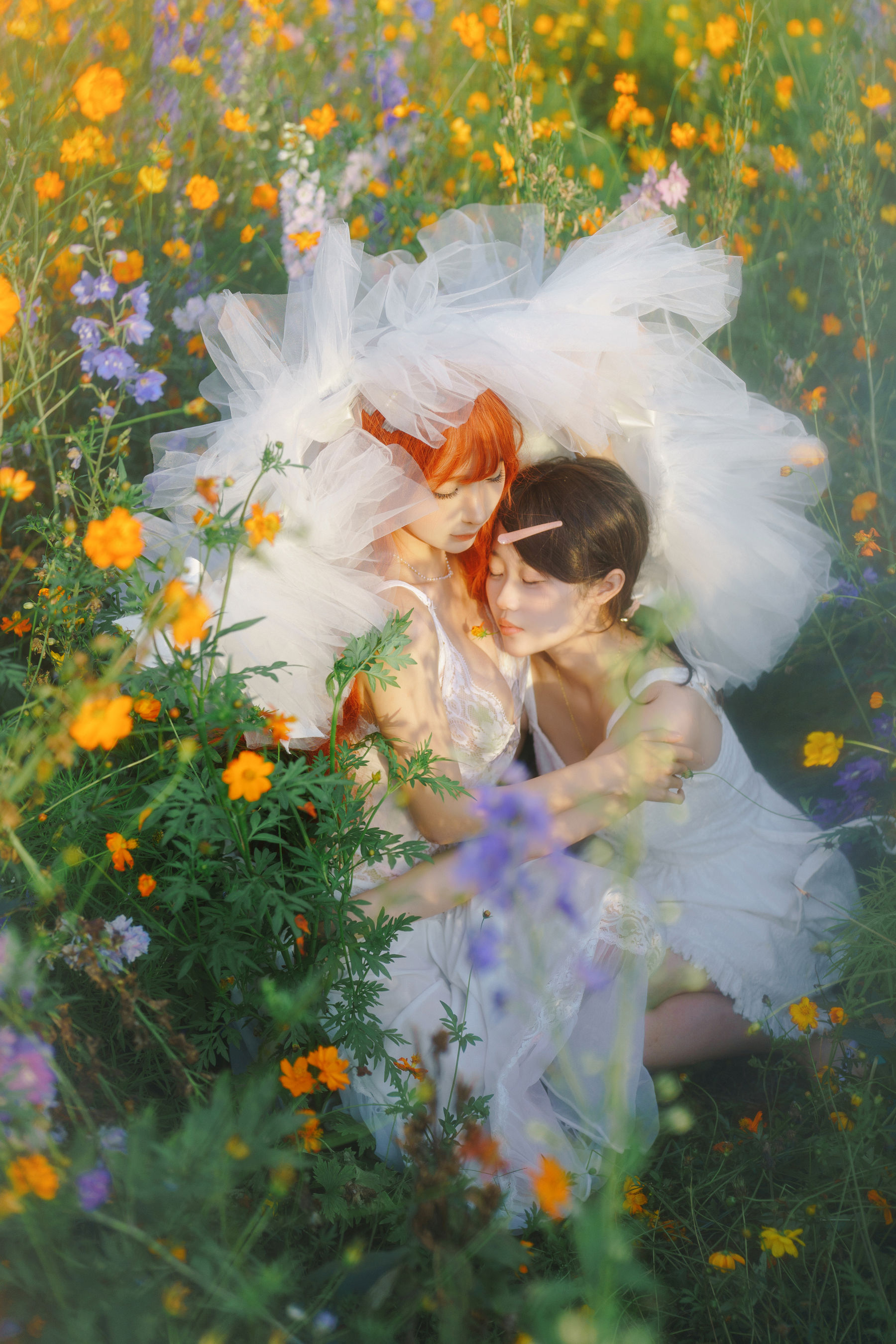 动漫博主 蠢沫沫 - 花丛婚纱/(67P)