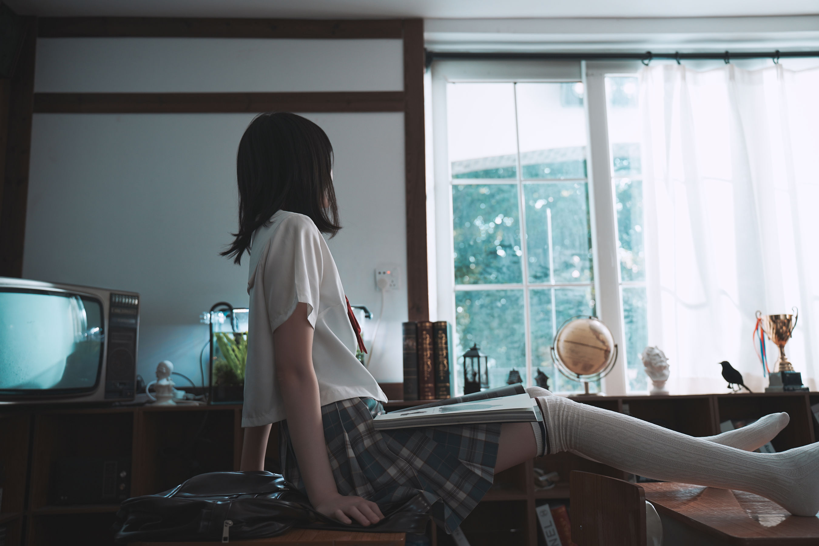 桜桃喵 - 教室死库水/(48P)