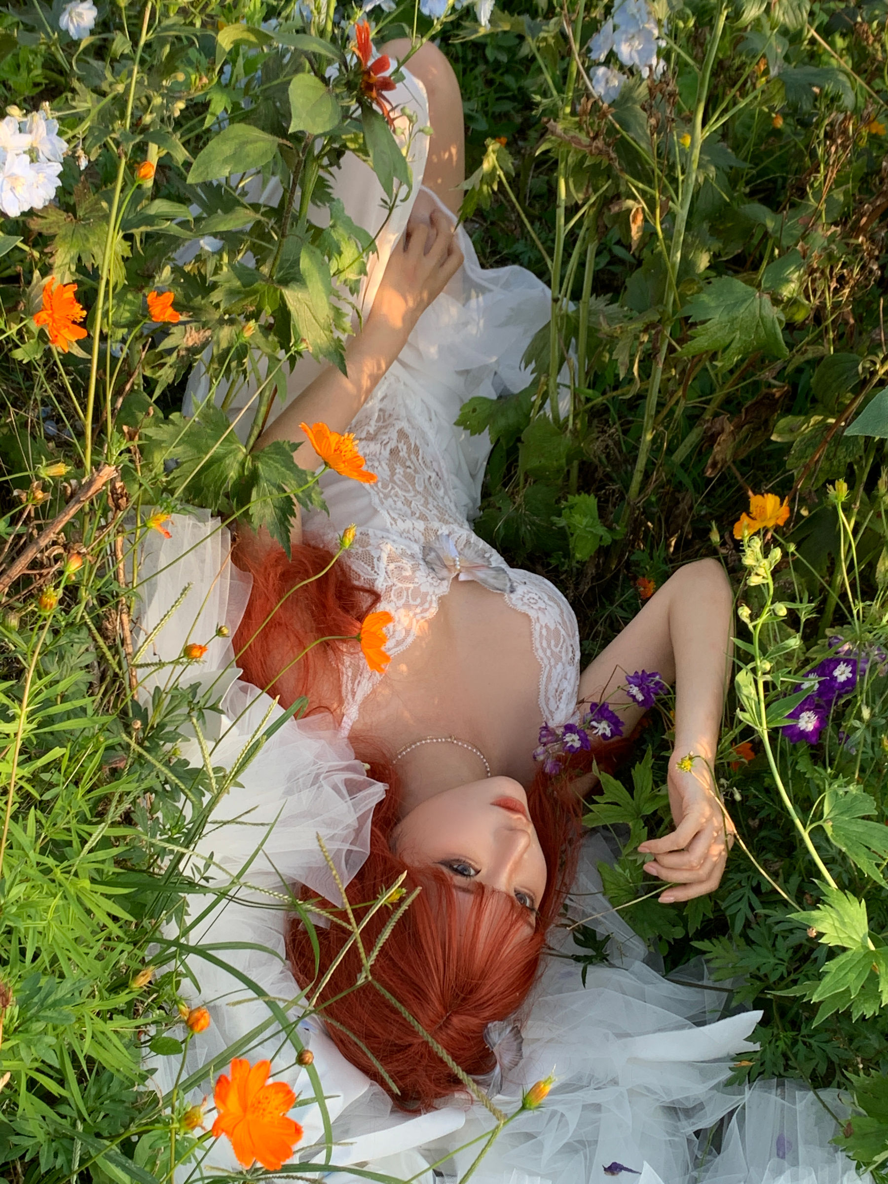 动漫博主 蠢沫沫 - 花丛婚纱/(67P)