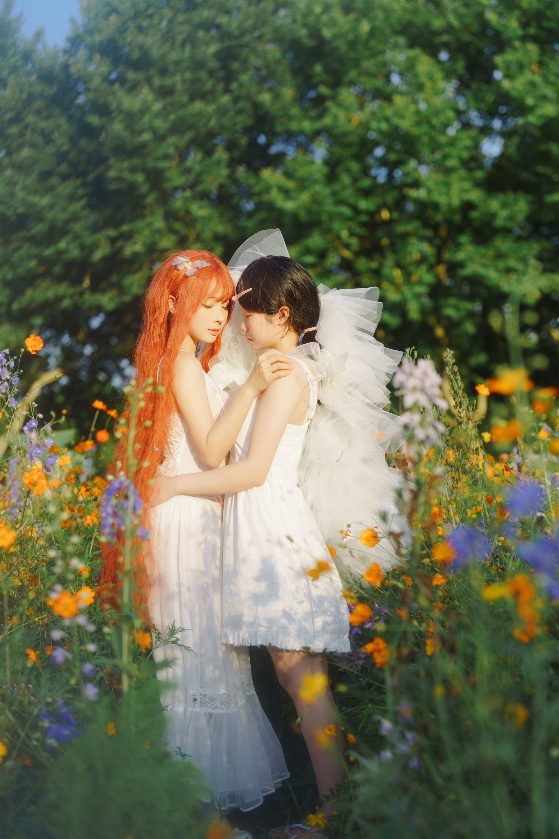 动漫博主 蠢沫沫 - 花丛婚纱/(67P)