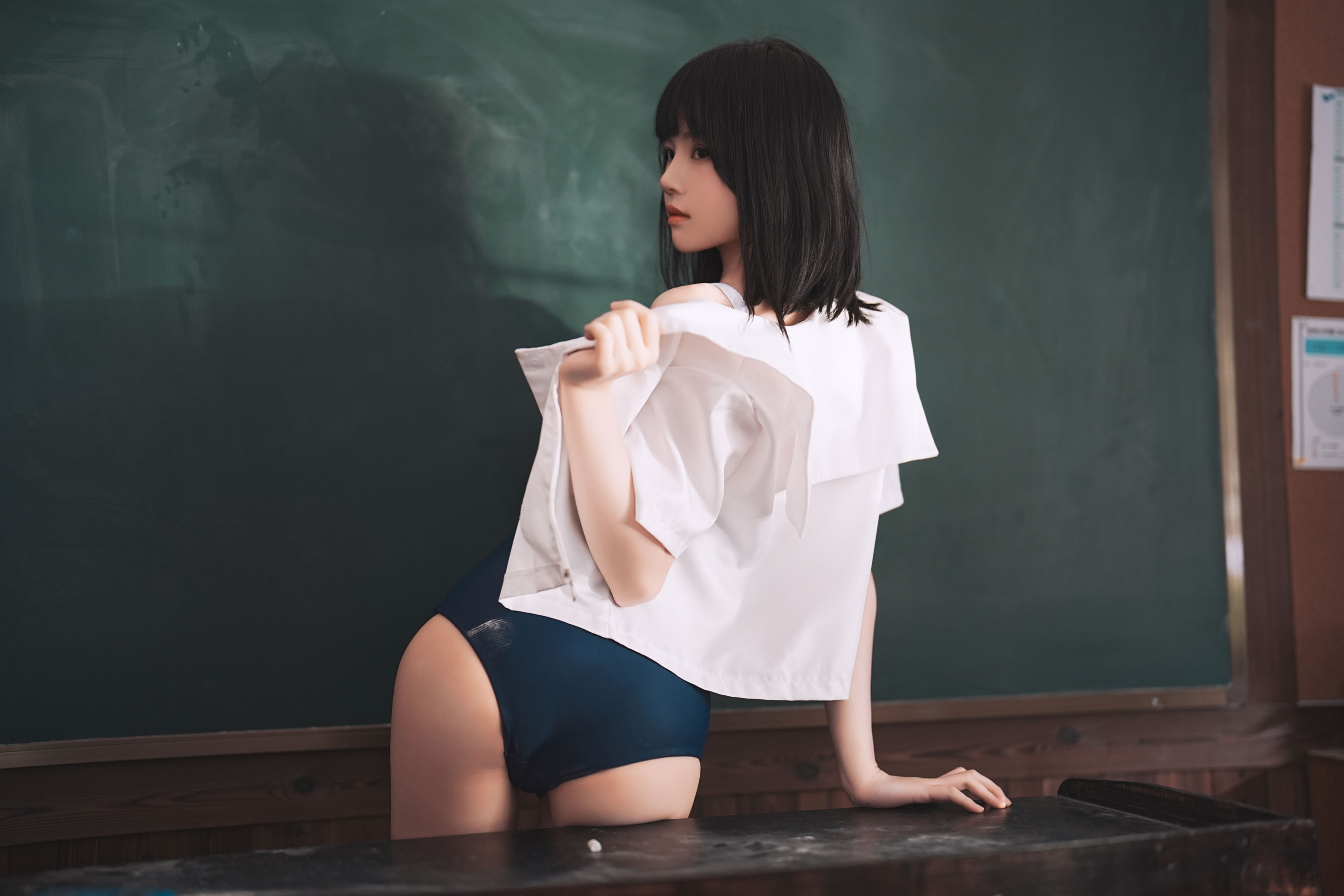 桜桃喵 - 教室死库水/(48P)