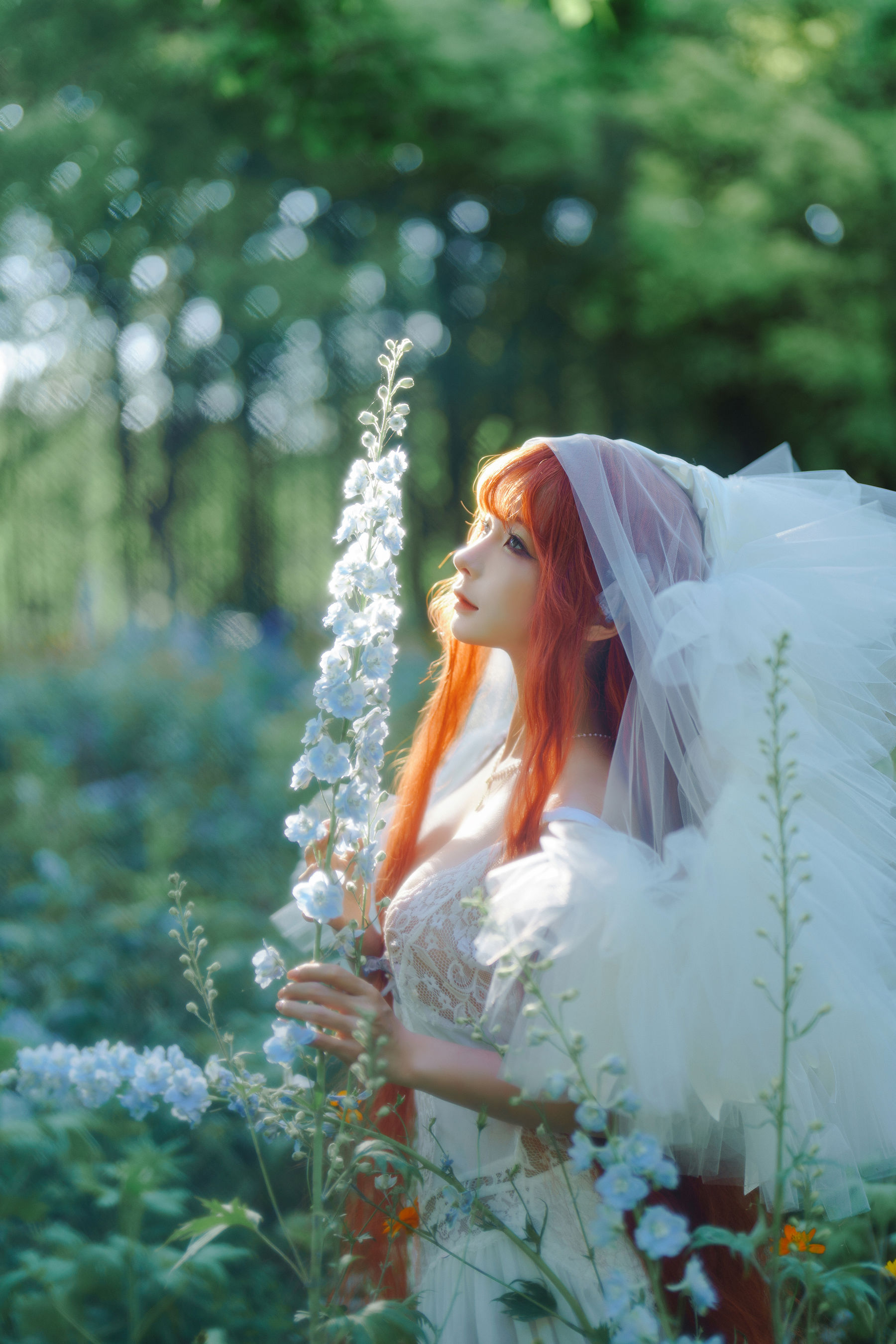 动漫博主 蠢沫沫 - 花丛婚纱/(67P)