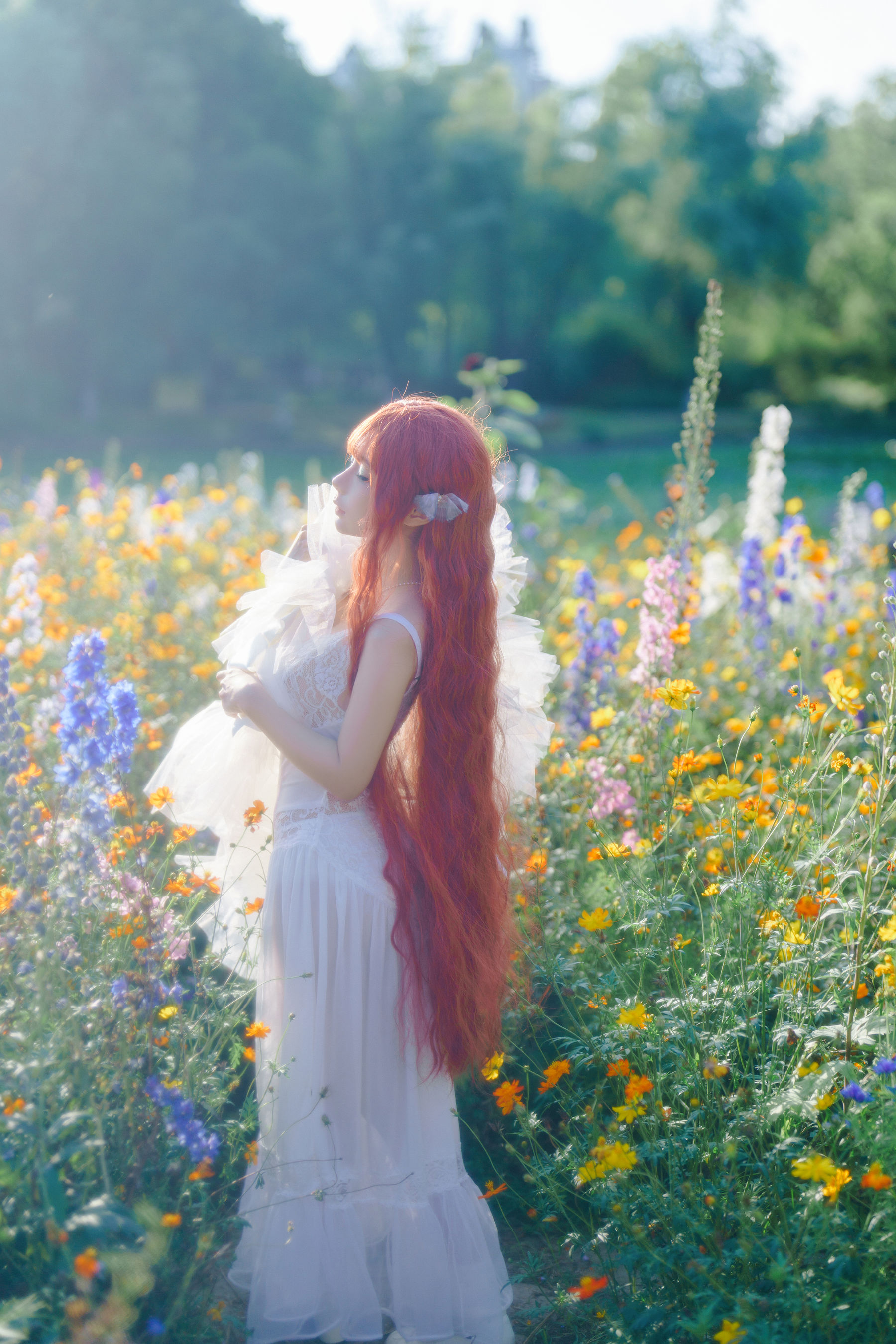 动漫博主 蠢沫沫 - 花丛婚纱/(67P)