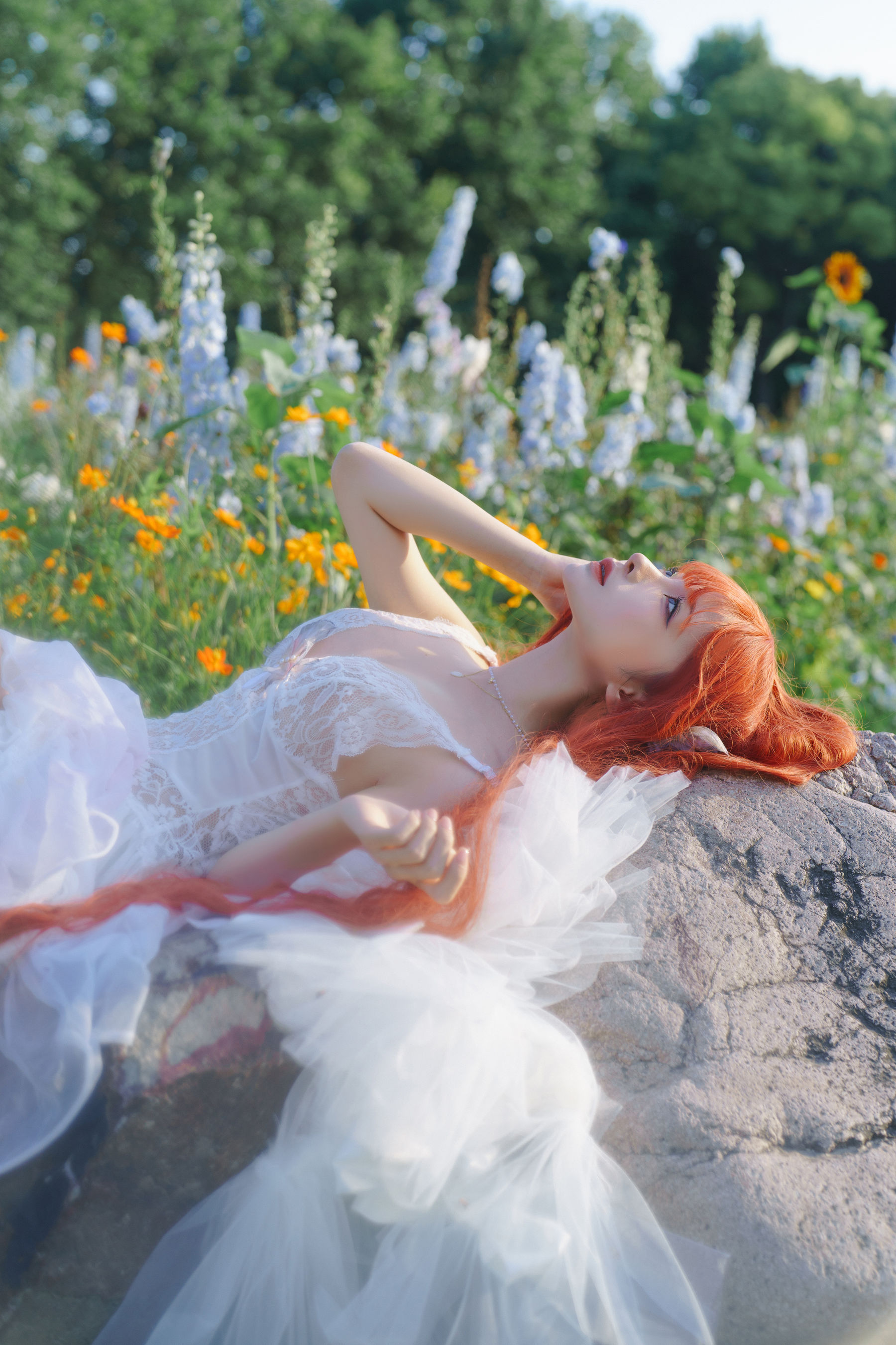 动漫博主 蠢沫沫 - 花丛婚纱/(67P)