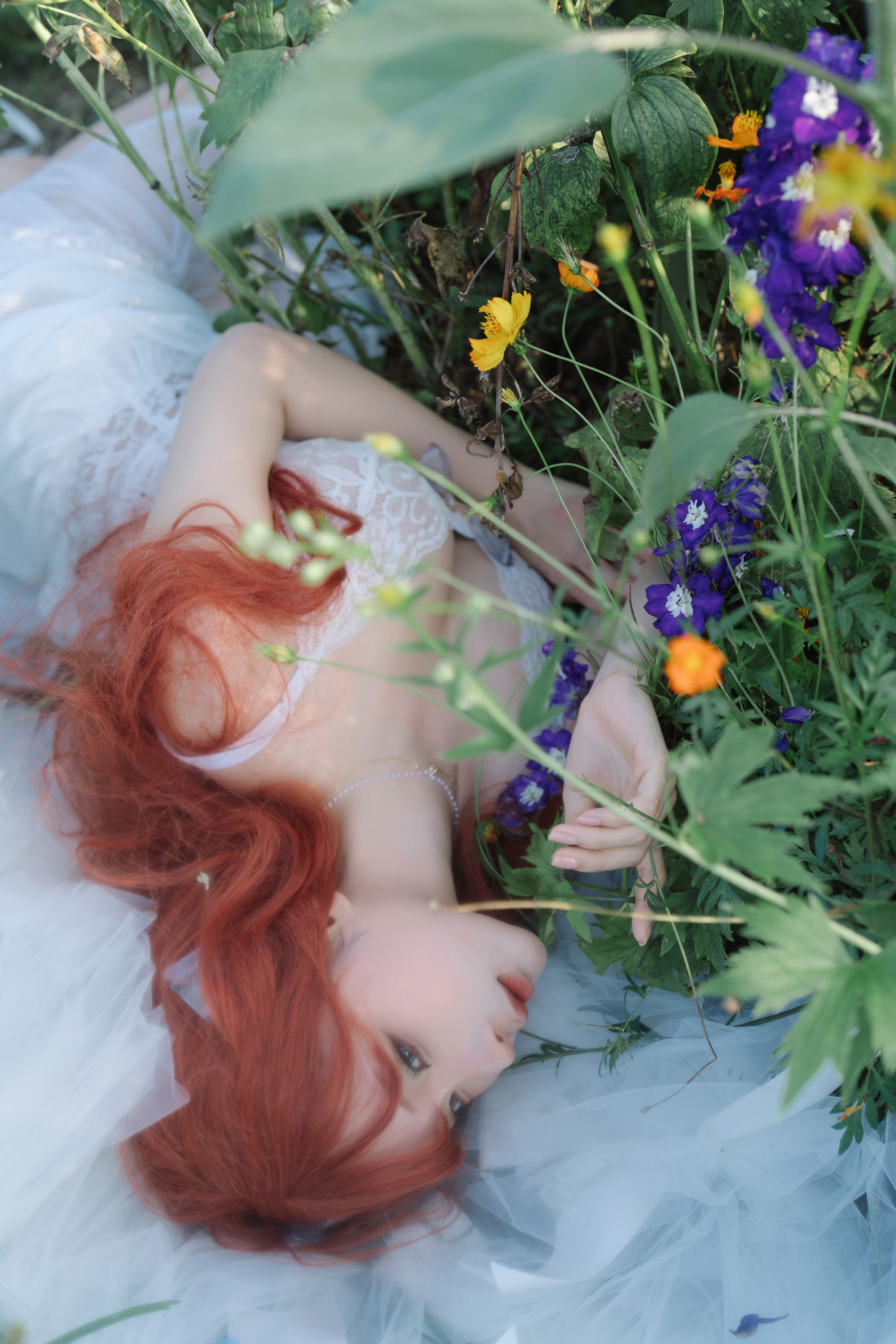 动漫博主 蠢沫沫 - 花丛婚纱/(67P)