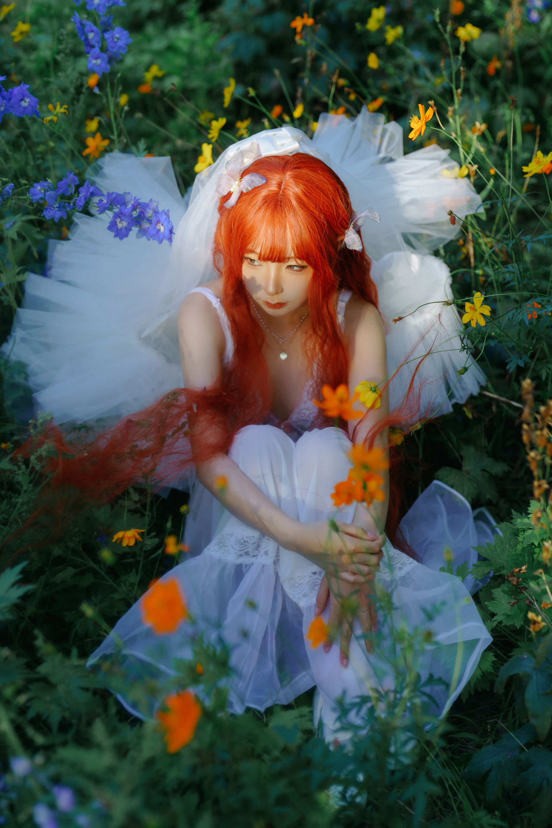 动漫博主 蠢沫沫 - 花丛婚纱/(67P)