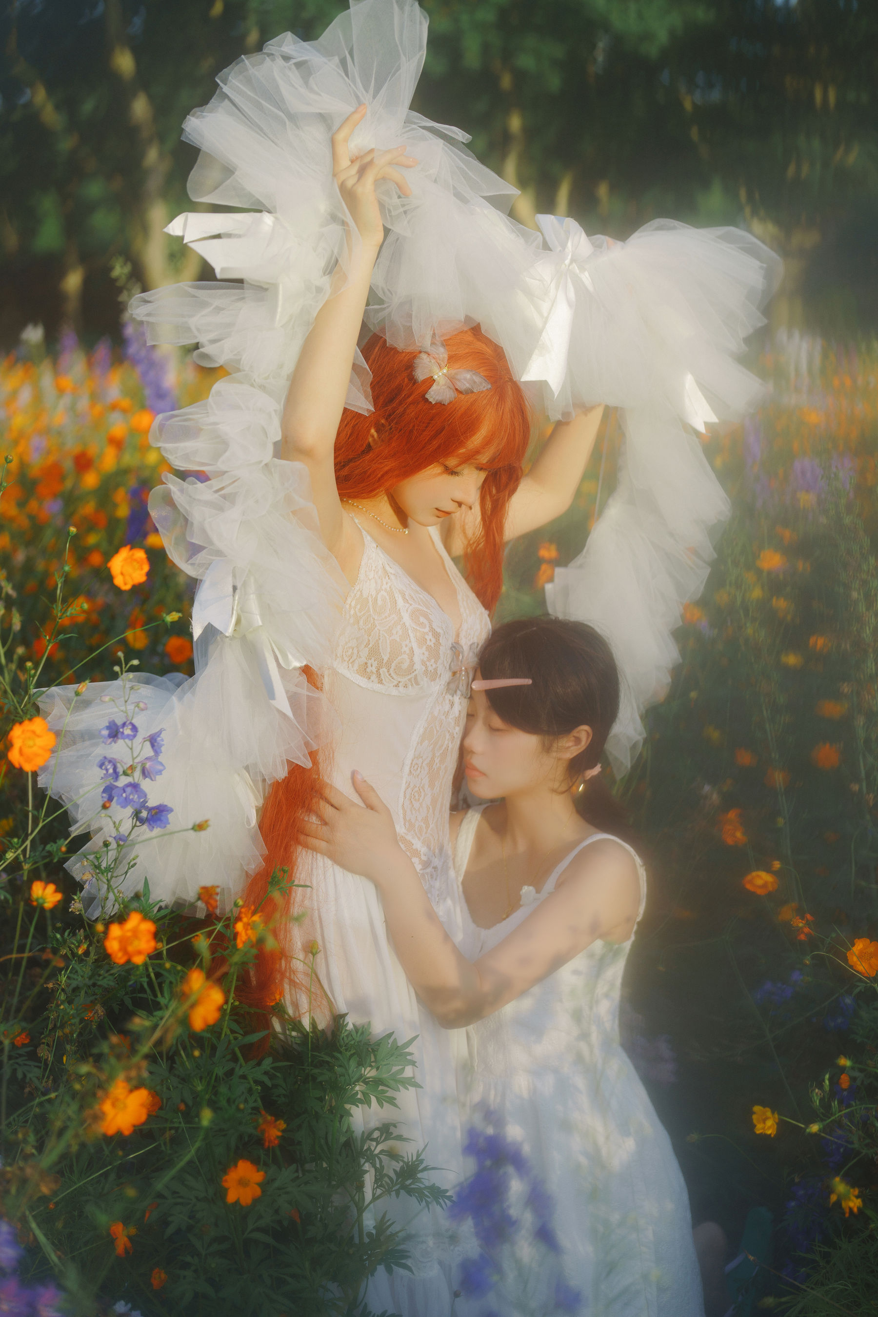 动漫博主 蠢沫沫 - 花丛婚纱/(67P)