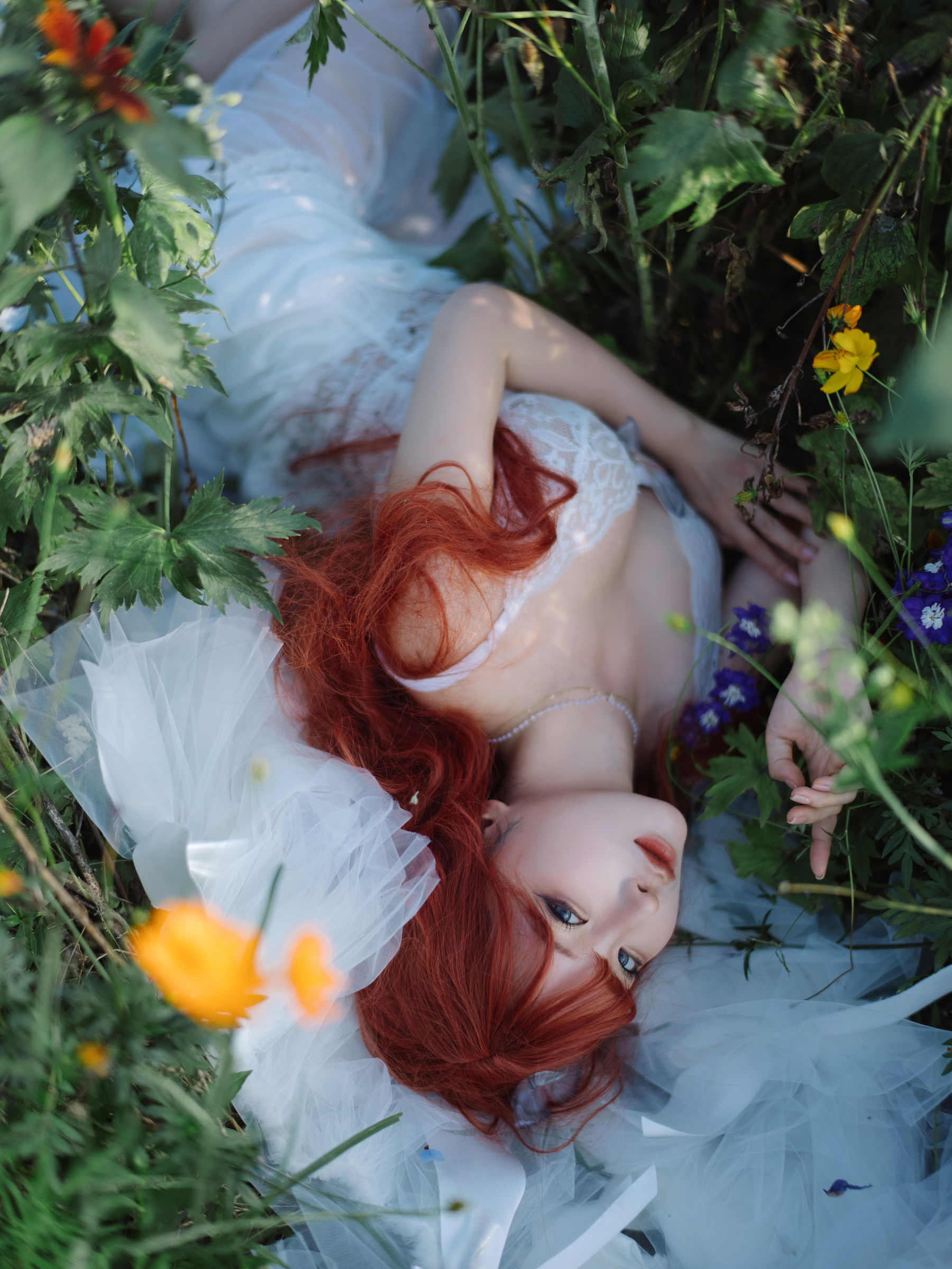 动漫博主 蠢沫沫 - 花丛婚纱/(67P)