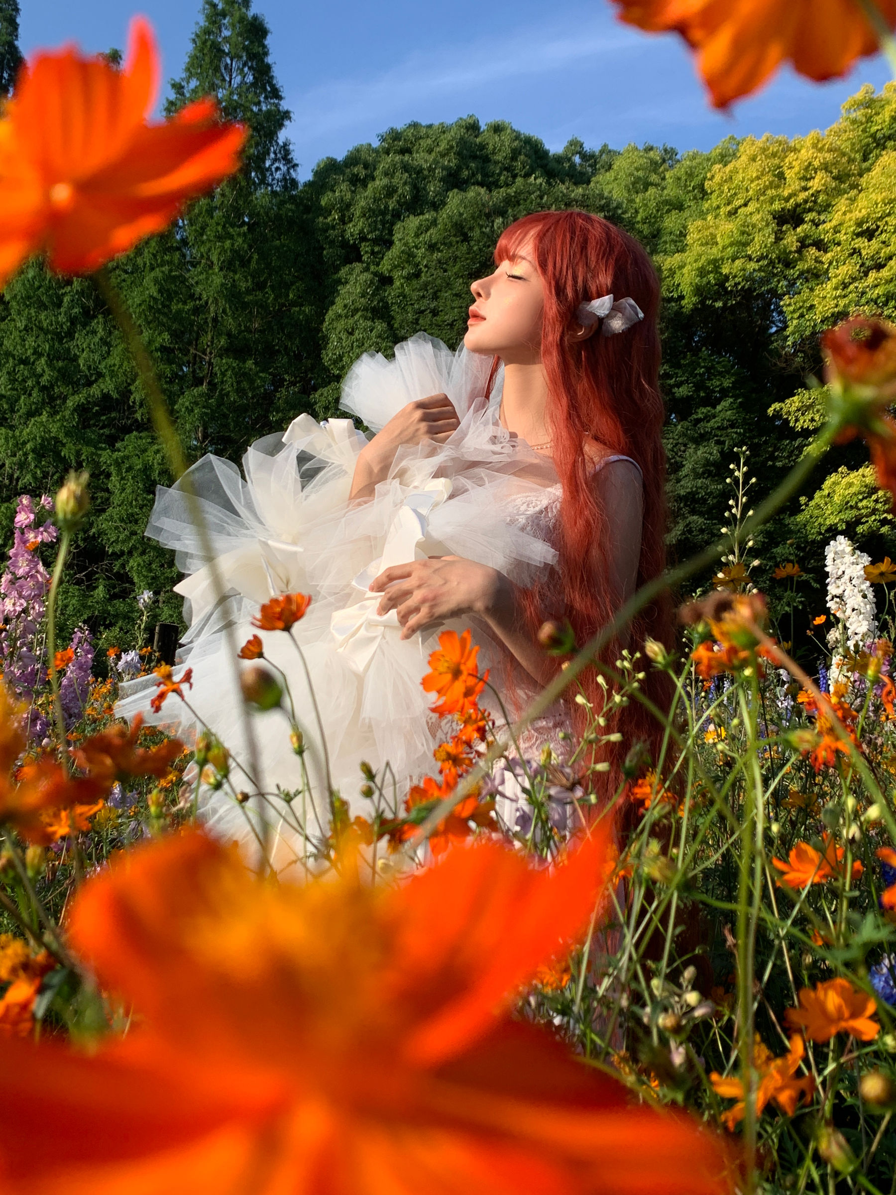 动漫博主 蠢沫沫 - 花丛婚纱/(67P)