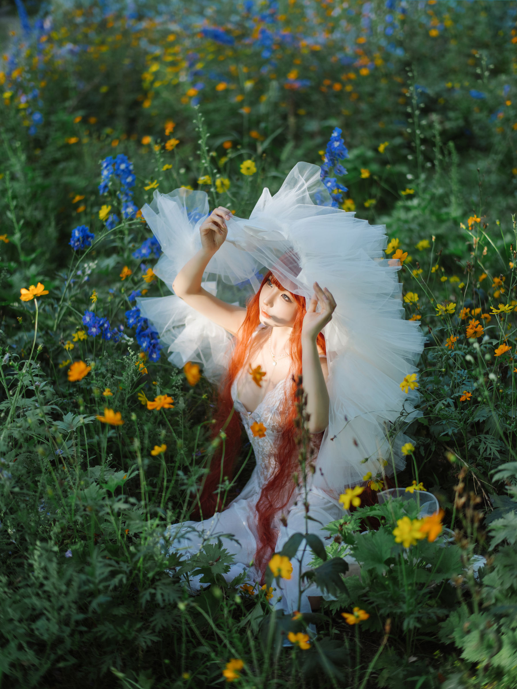 动漫博主 蠢沫沫 - 花丛婚纱/(67P)