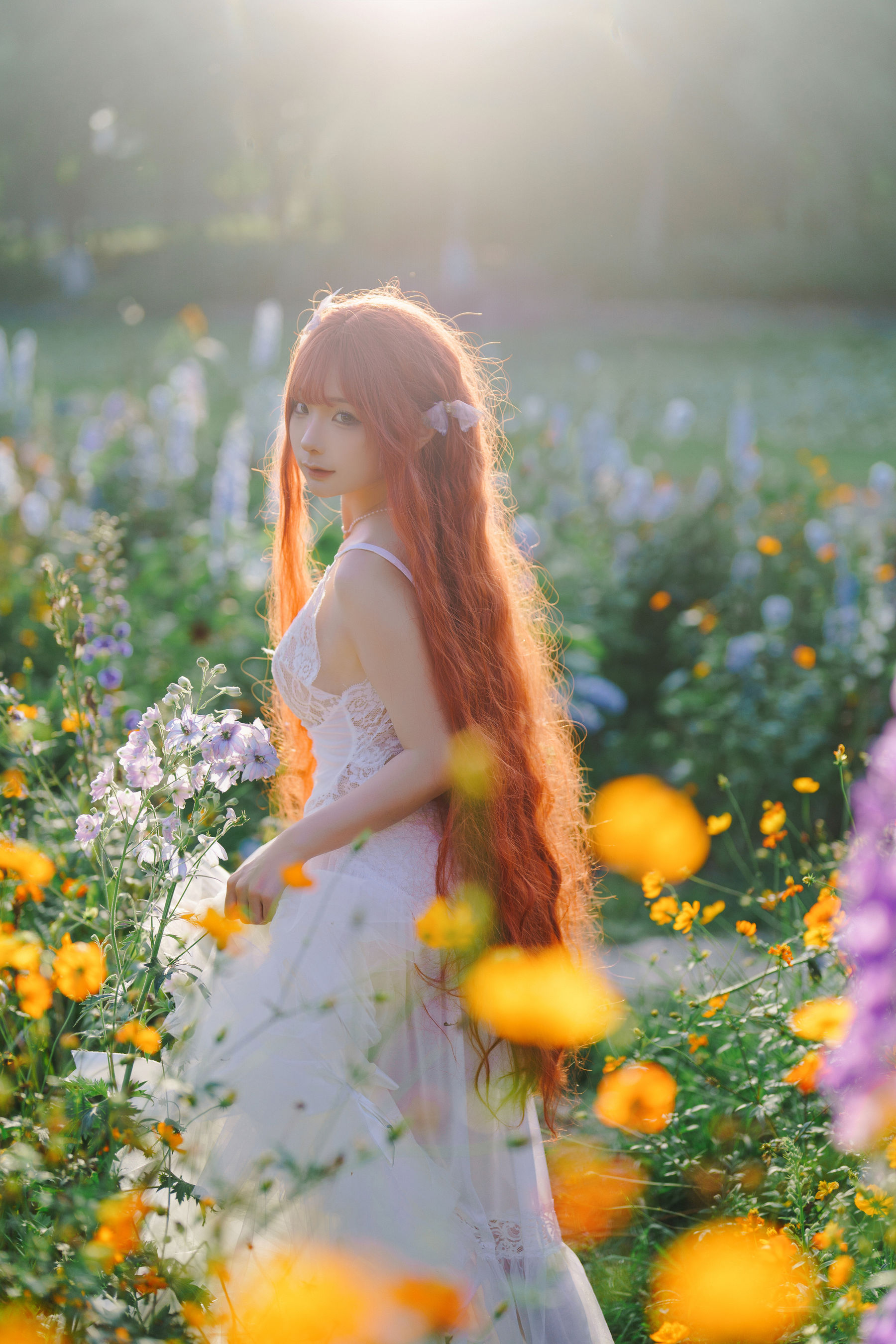 动漫博主 蠢沫沫 - 花丛婚纱/(67P)