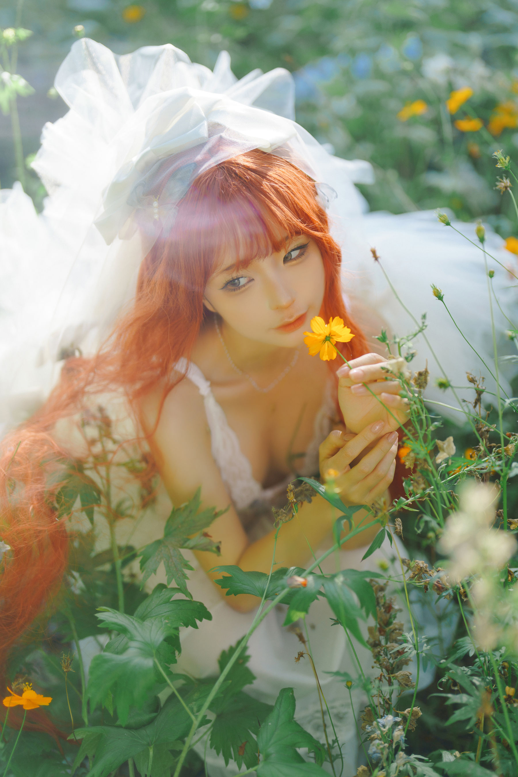 动漫博主 蠢沫沫 - 花丛婚纱/(67P)