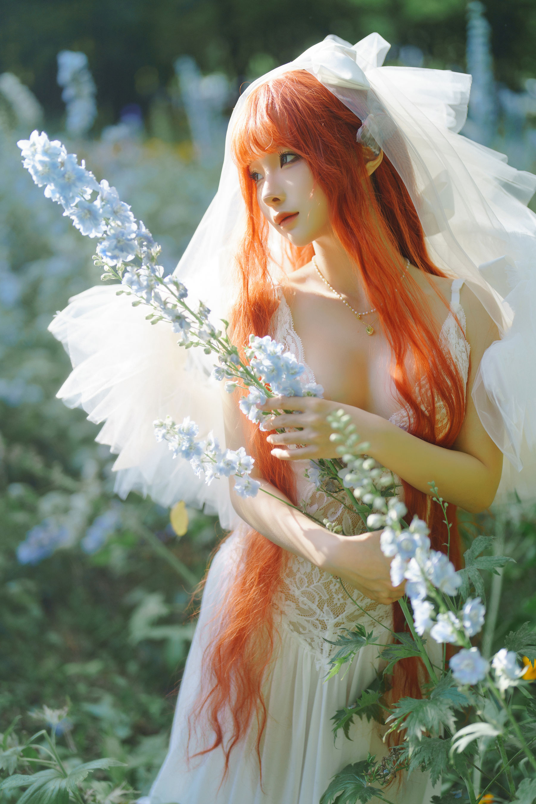 动漫博主 蠢沫沫 - 花丛婚纱/(67P)