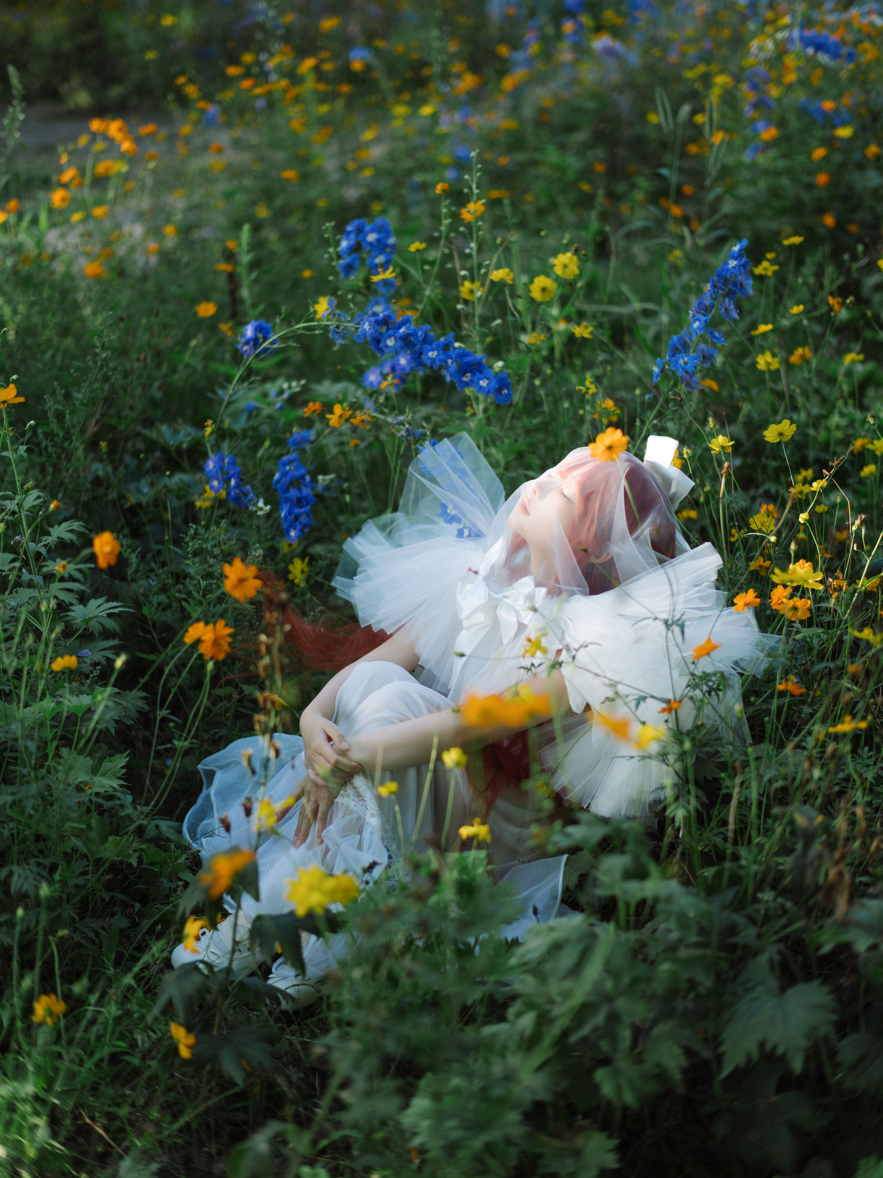 动漫博主 蠢沫沫 - 花丛婚纱/(67P)