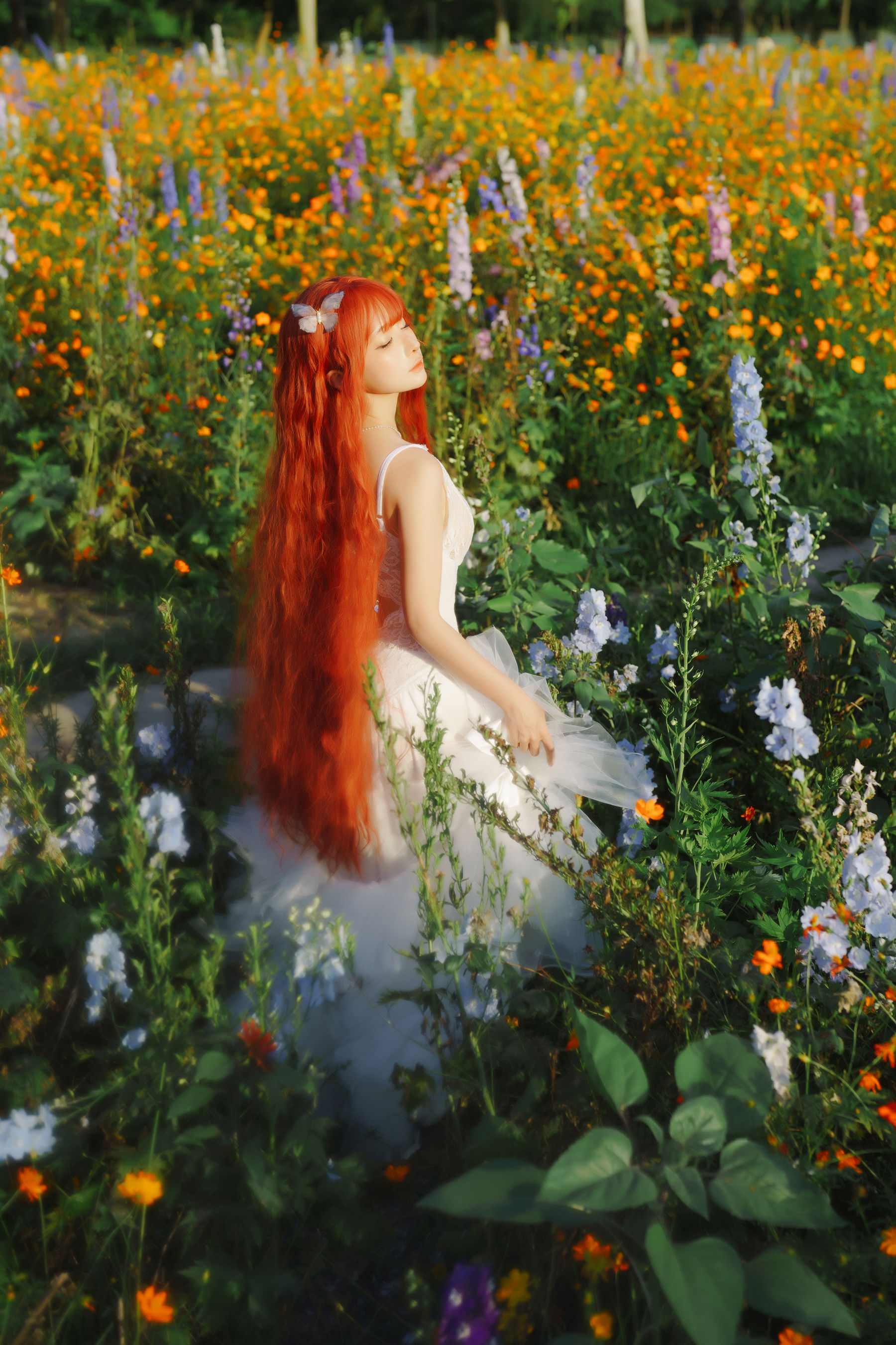 动漫博主 蠢沫沫 - 花丛婚纱/(67P)