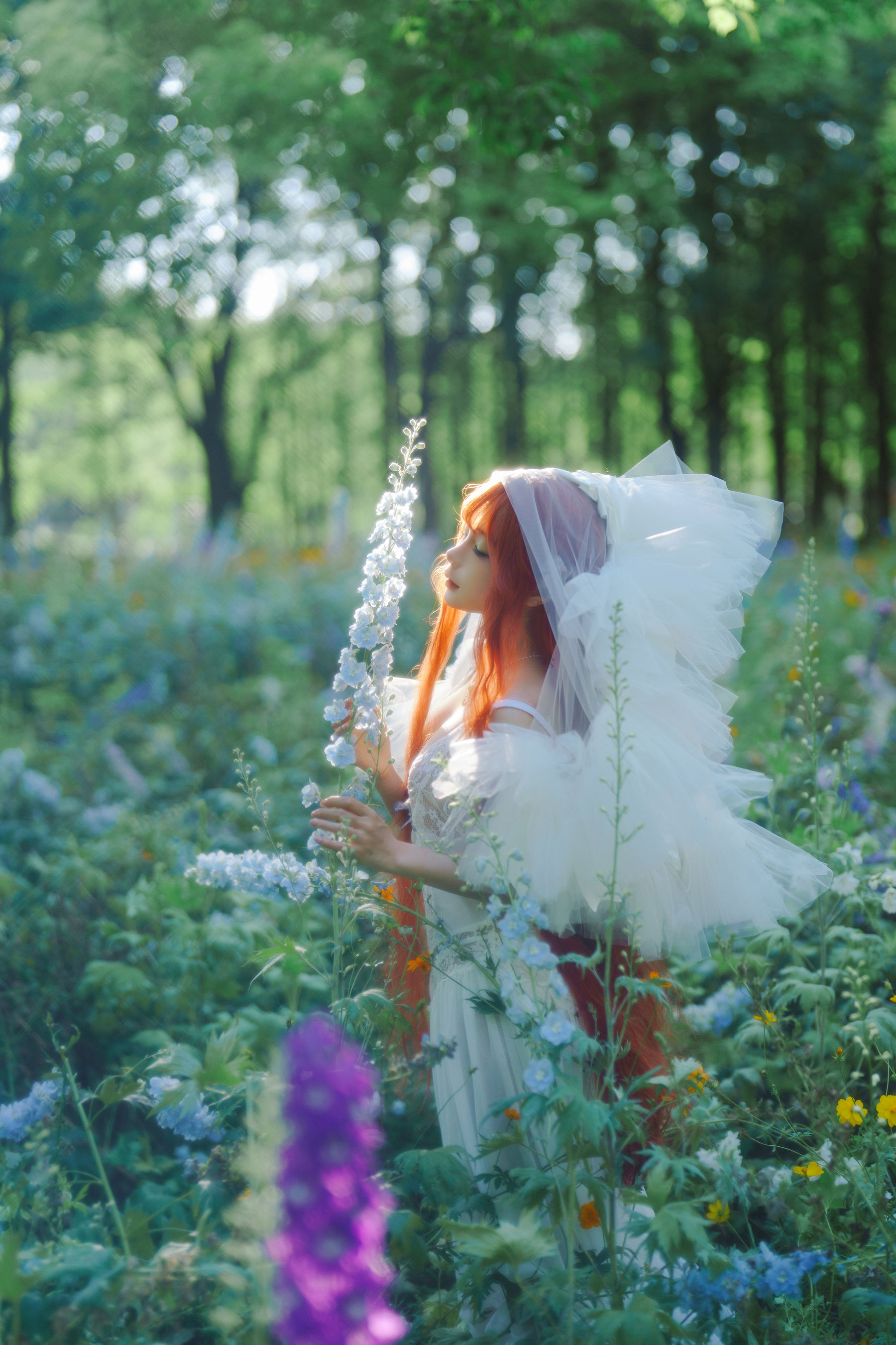 动漫博主 蠢沫沫 - 花丛婚纱/(67P)