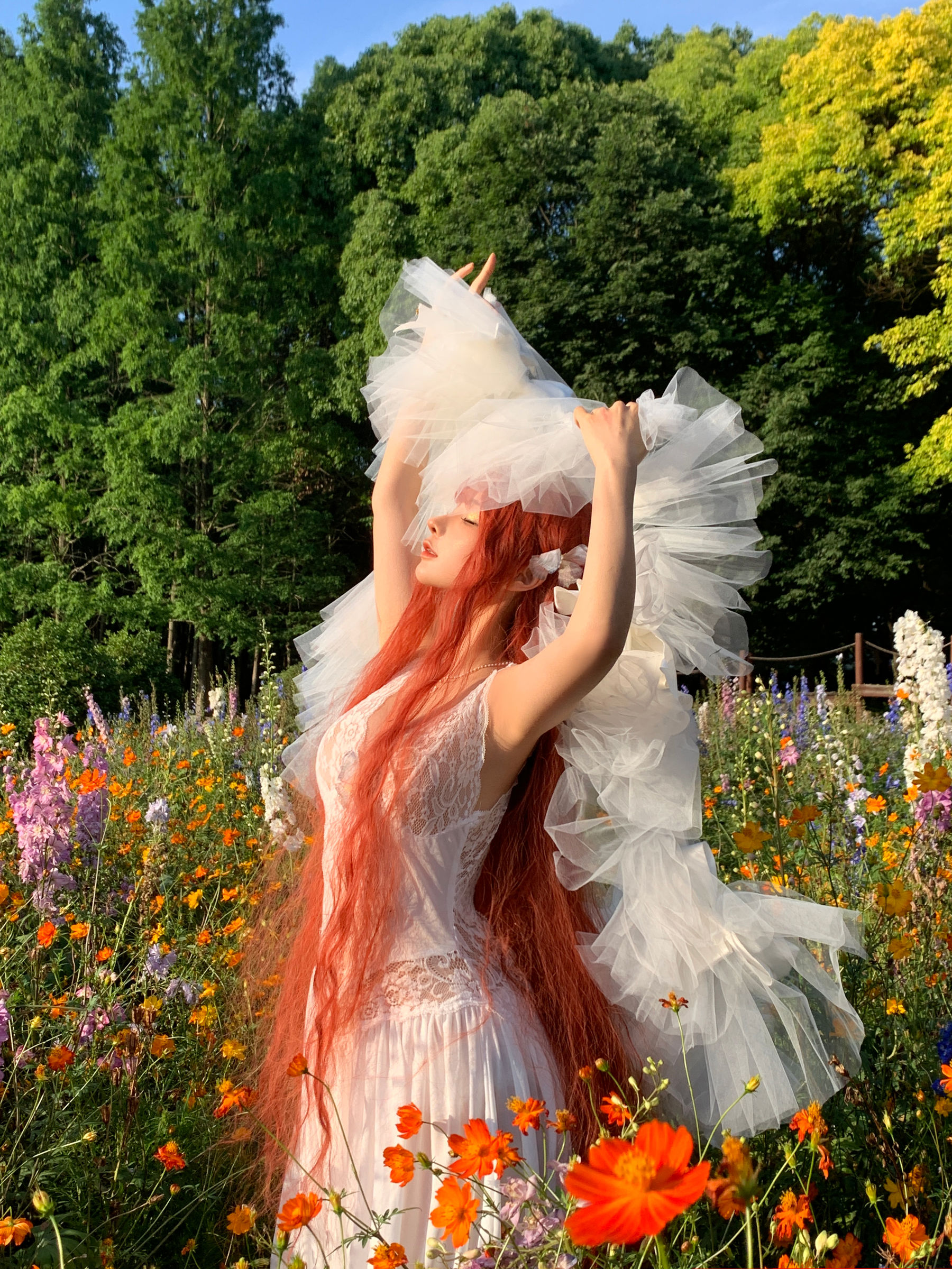 动漫博主 蠢沫沫 - 花丛婚纱/(67P)