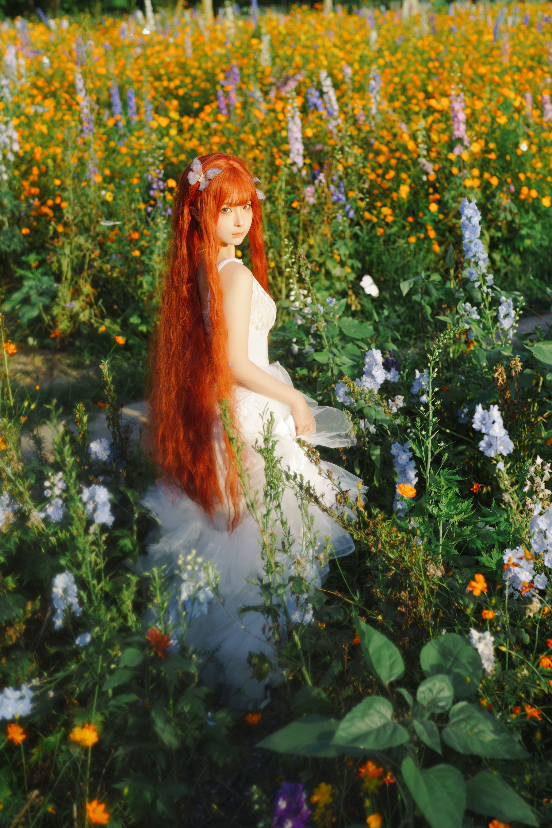 动漫博主 蠢沫沫 - 花丛婚纱/(67P)