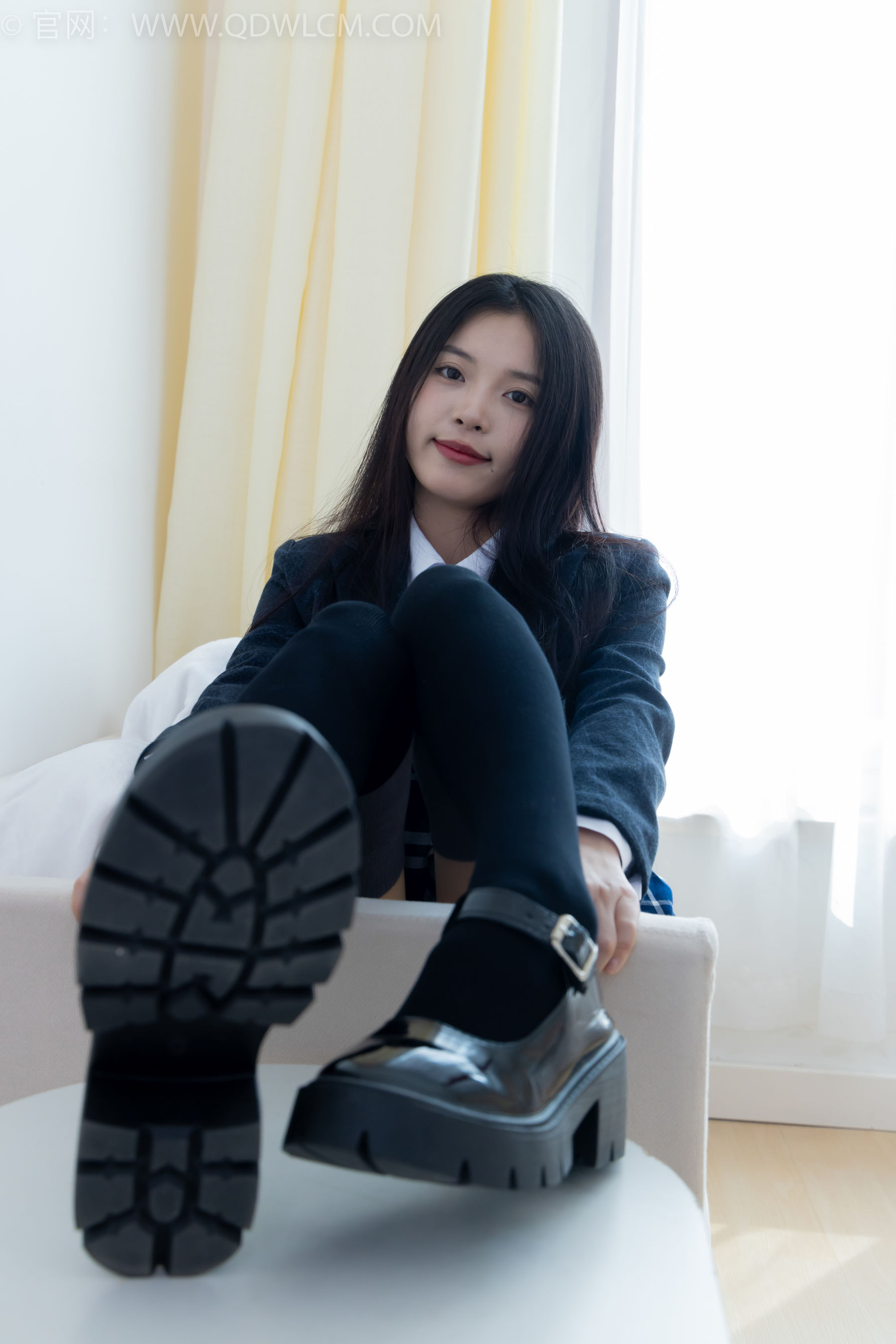 物恋传媒 No.2371 茯苓 - JK制服、皮鞋、拼接过膝袜/(155P)