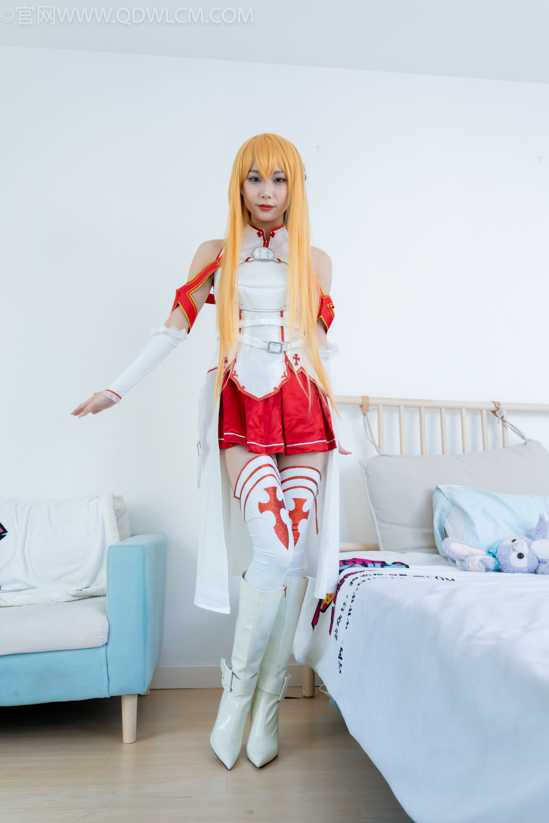 物恋传媒 No.2340 泡泡 - cos亚丝娜、长靴、袜套、薄肉丝/(156P)