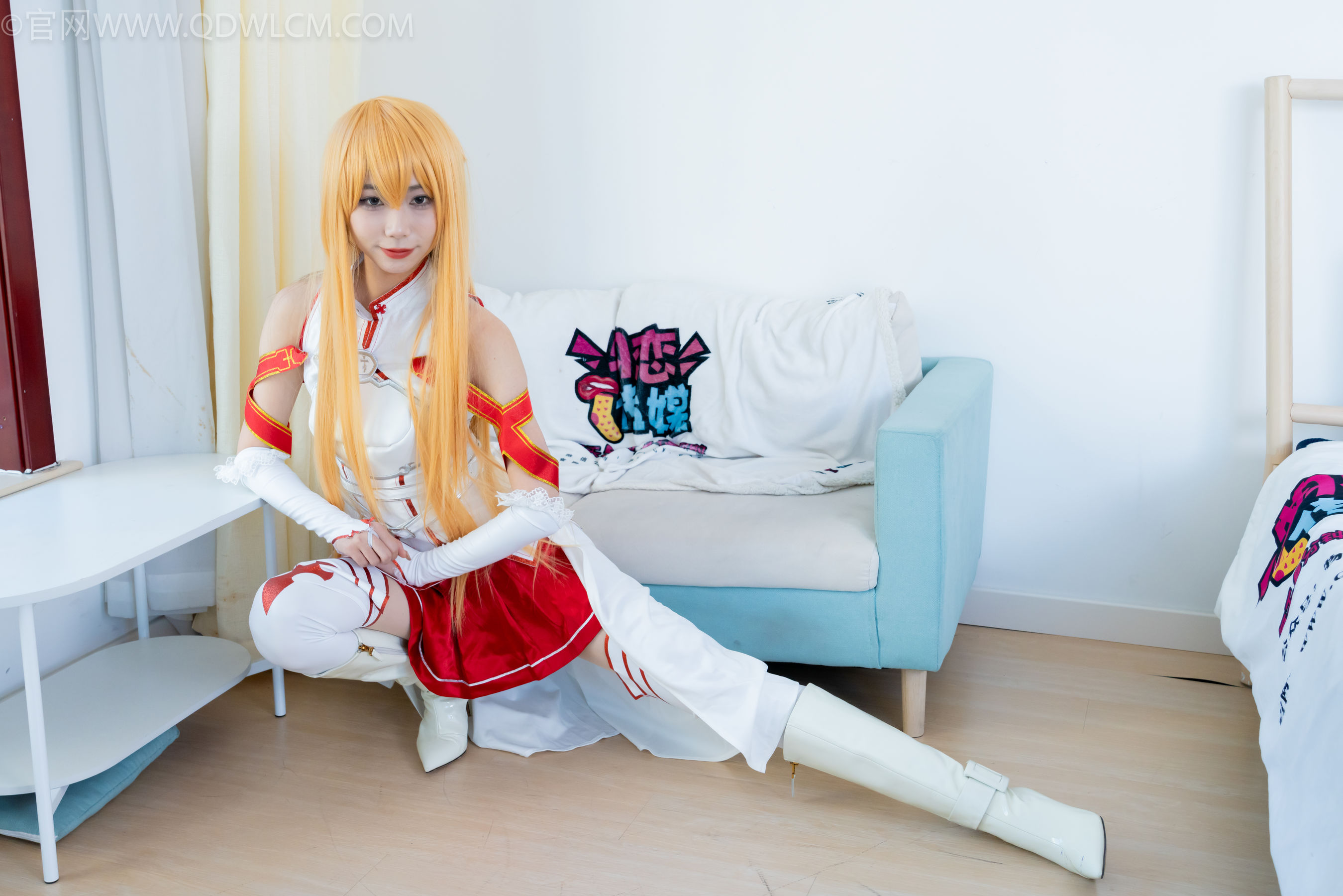 物恋传媒 No.2340 泡泡 - cos亚丝娜、长靴、袜套、薄肉丝/(156P)