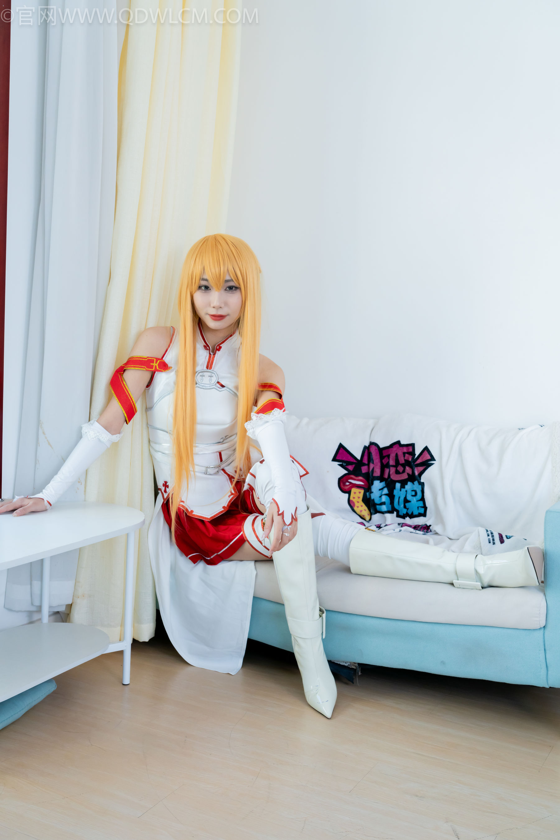 物恋传媒 No.2340 泡泡 - cos亚丝娜、长靴、袜套、薄肉丝/(156P)