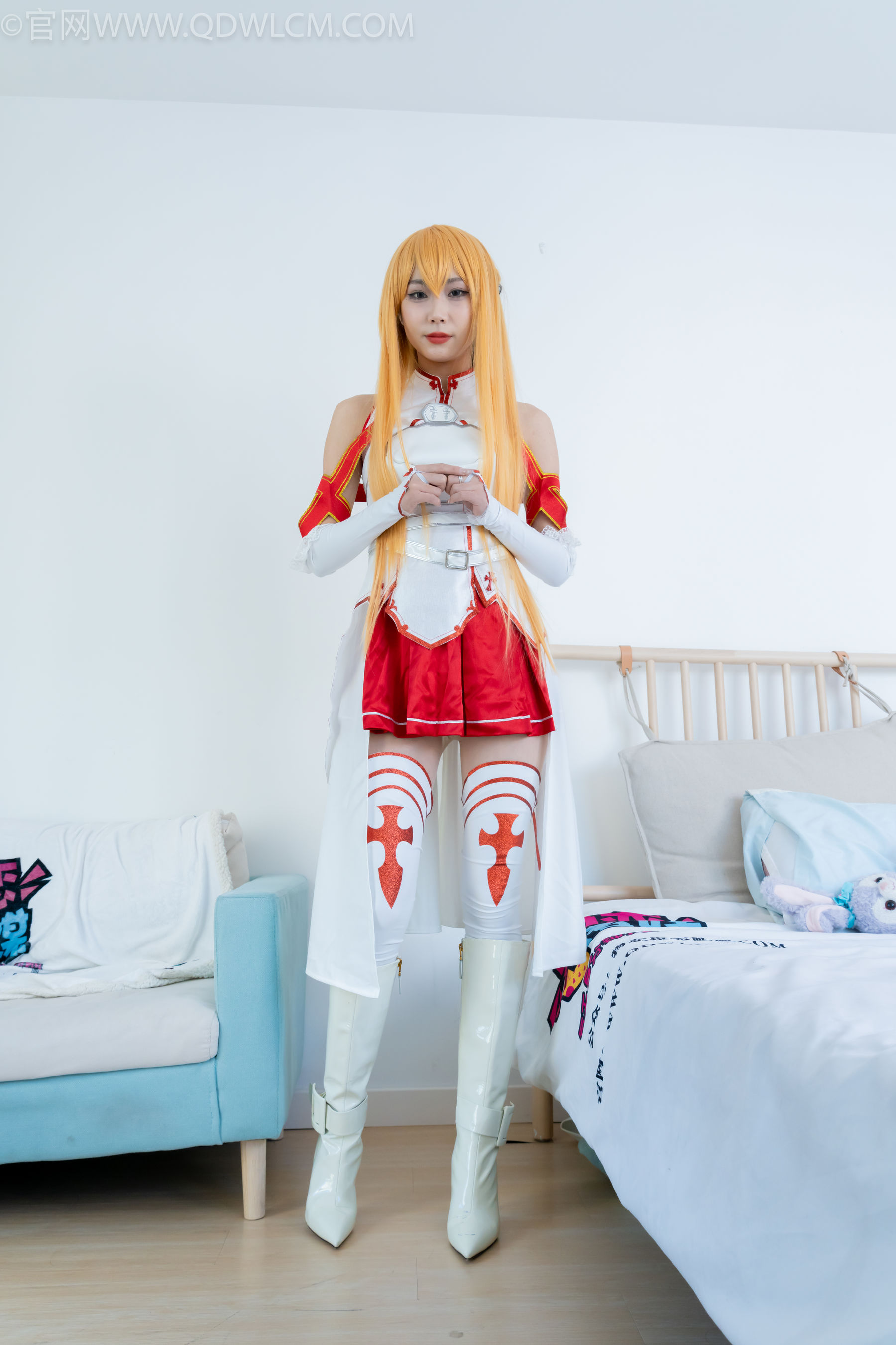 物恋传媒 No.2340 泡泡 - cos亚丝娜、长靴、袜套、薄肉丝/(156P)