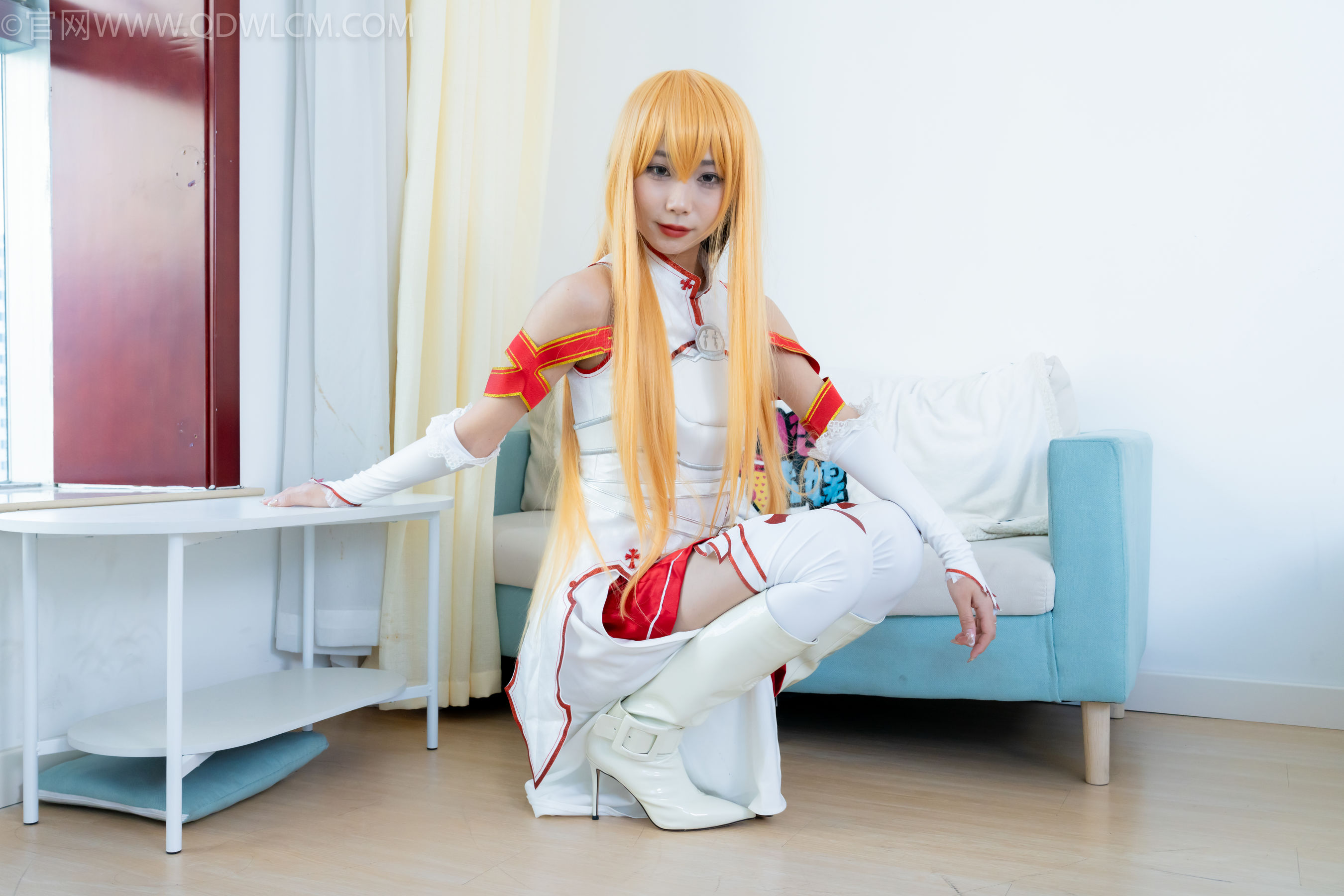 物恋传媒 No.2340 泡泡 - cos亚丝娜、长靴、袜套、薄肉丝/(156P)