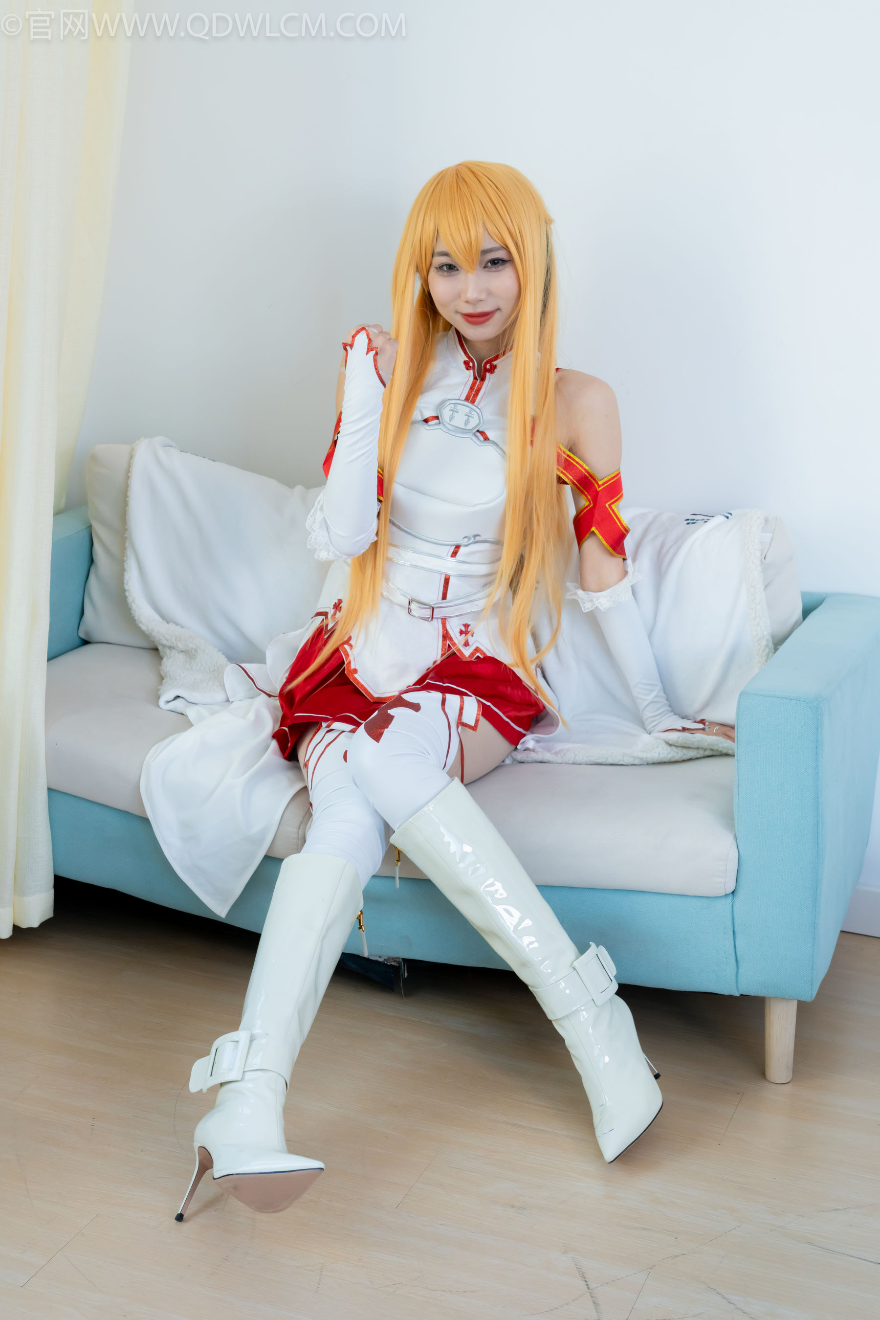 物恋传媒 No.2340 泡泡 - cos亚丝娜、长靴、袜套、薄肉丝/(156P)