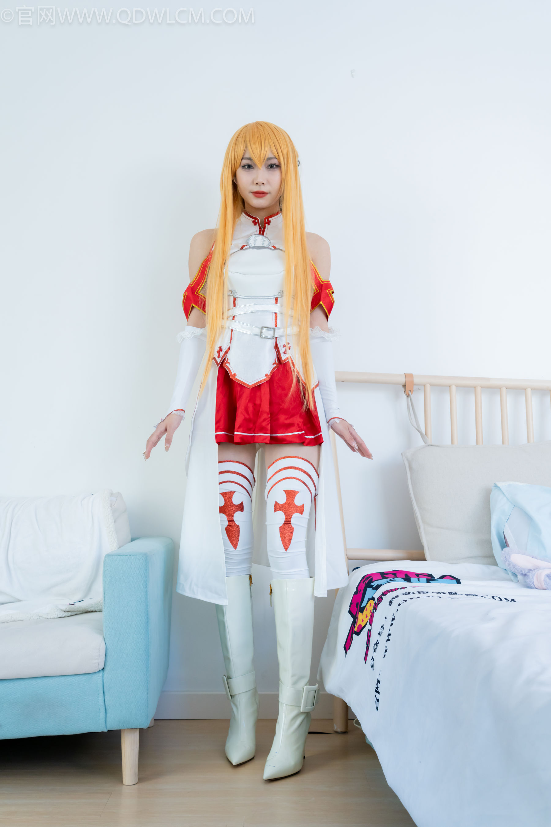 物恋传媒 No.2340 泡泡 - cos亚丝娜、长靴、袜套、薄肉丝/(156P)