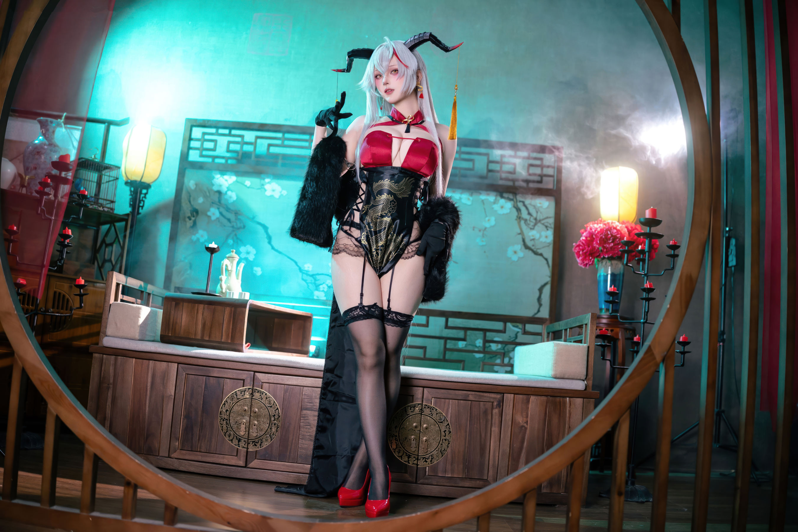 屿鱼 - 碧蓝航线 埃吉尔旗袍/(49P)