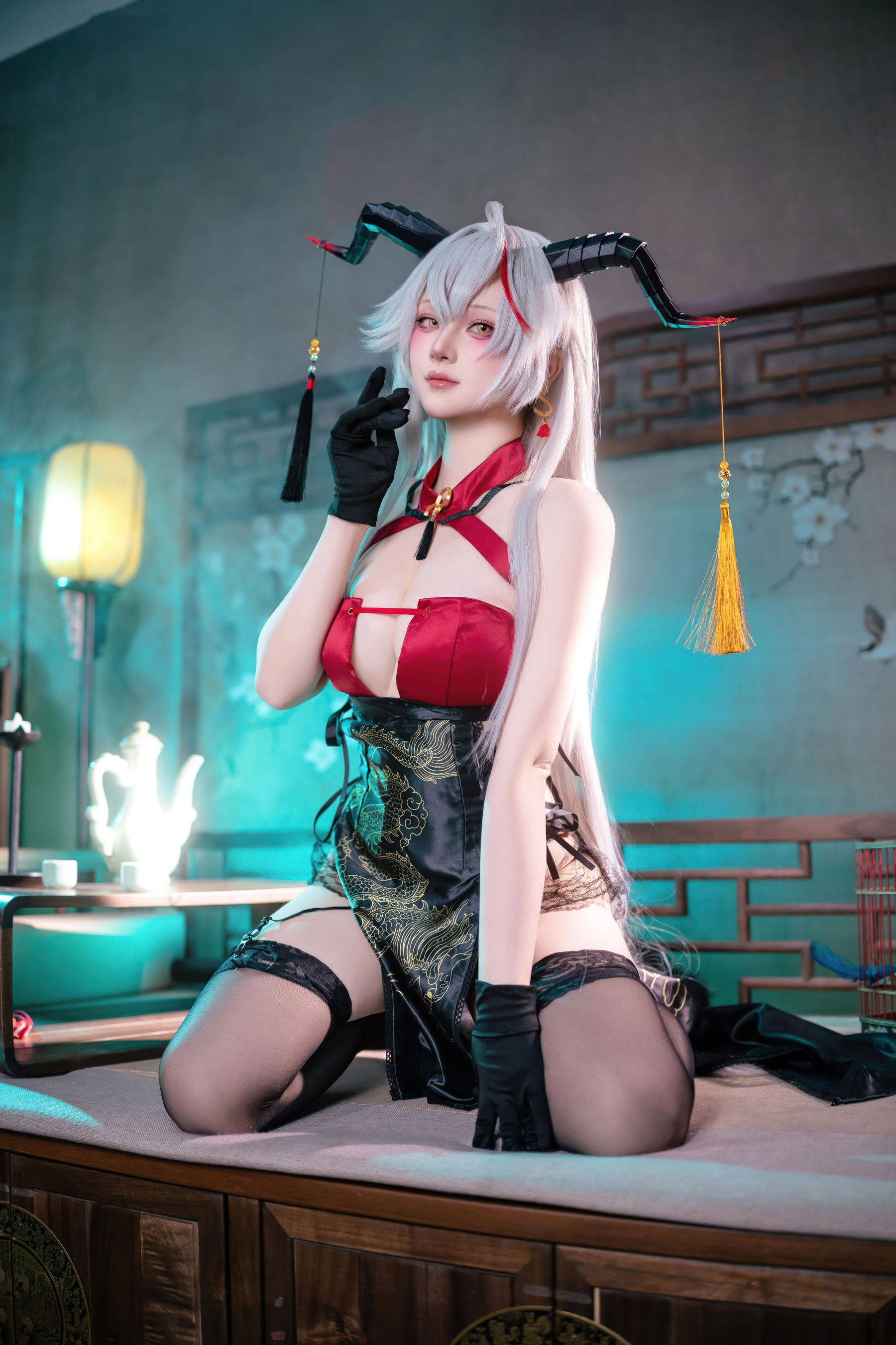 屿鱼 - 碧蓝航线 埃吉尔旗袍/(49P)