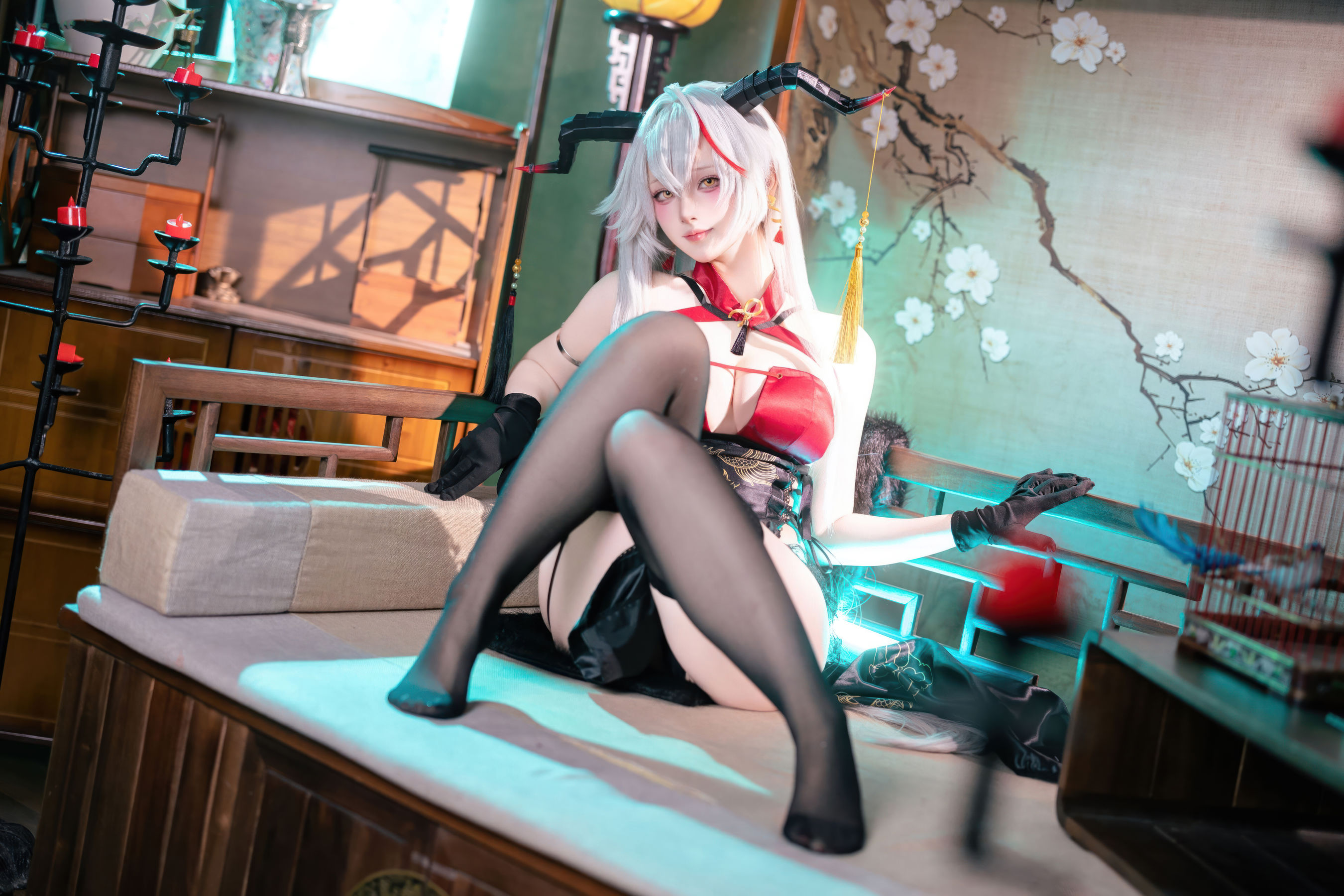 屿鱼 - 碧蓝航线 埃吉尔旗袍/(49P)