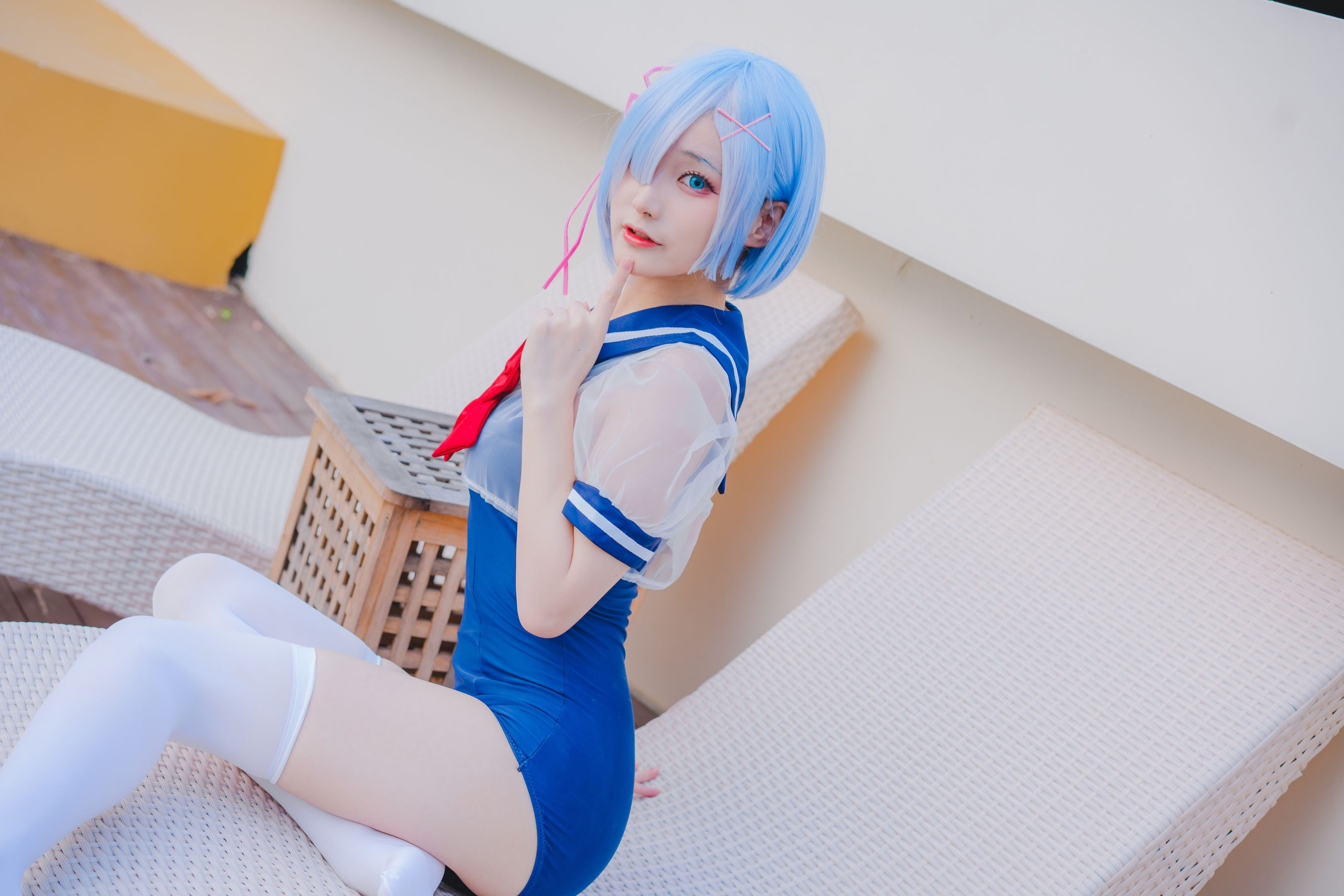 幼愛youmeko - 蕾姆泳装/(18P)