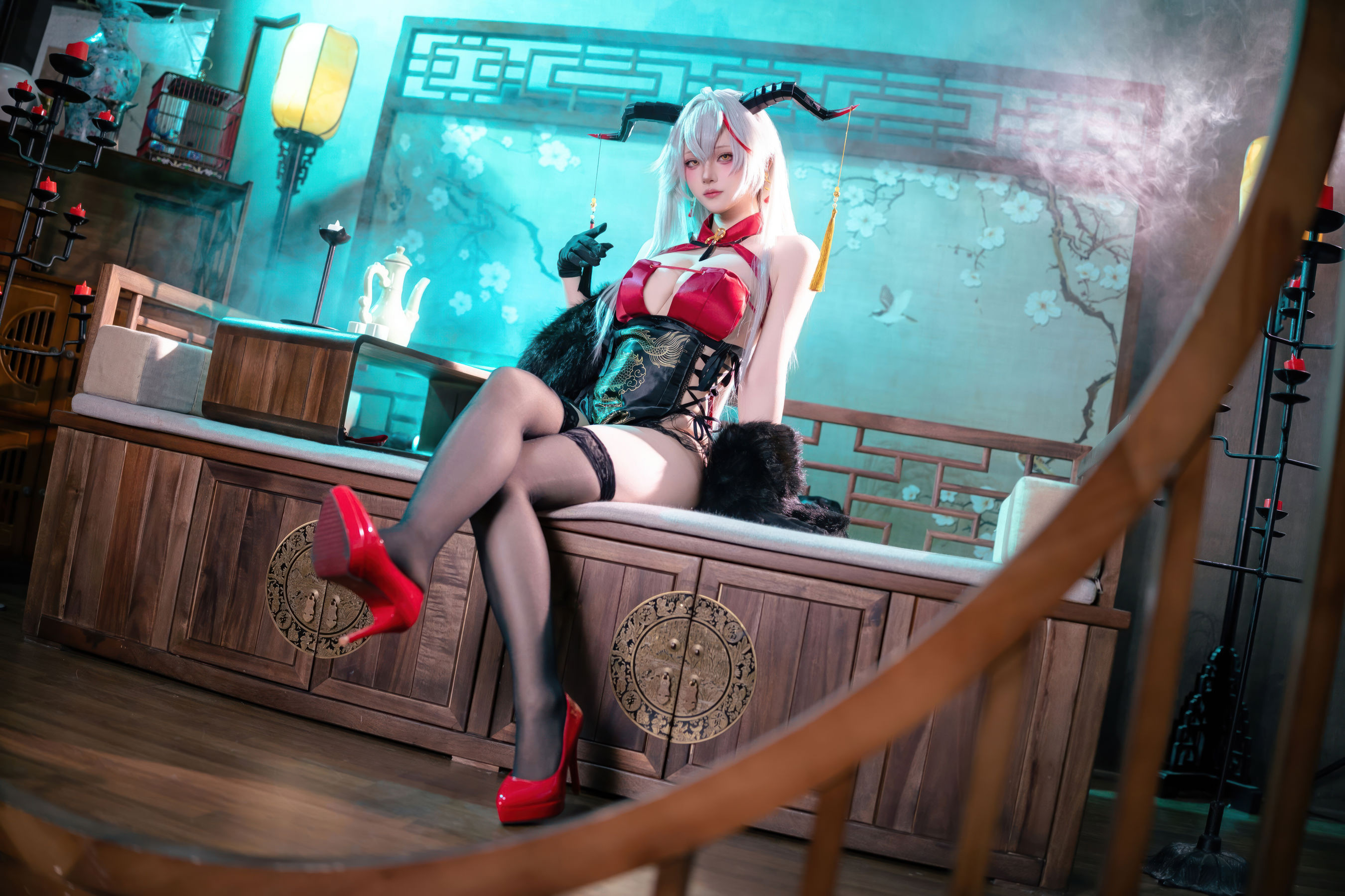 屿鱼 - 碧蓝航线 埃吉尔旗袍/(49P)