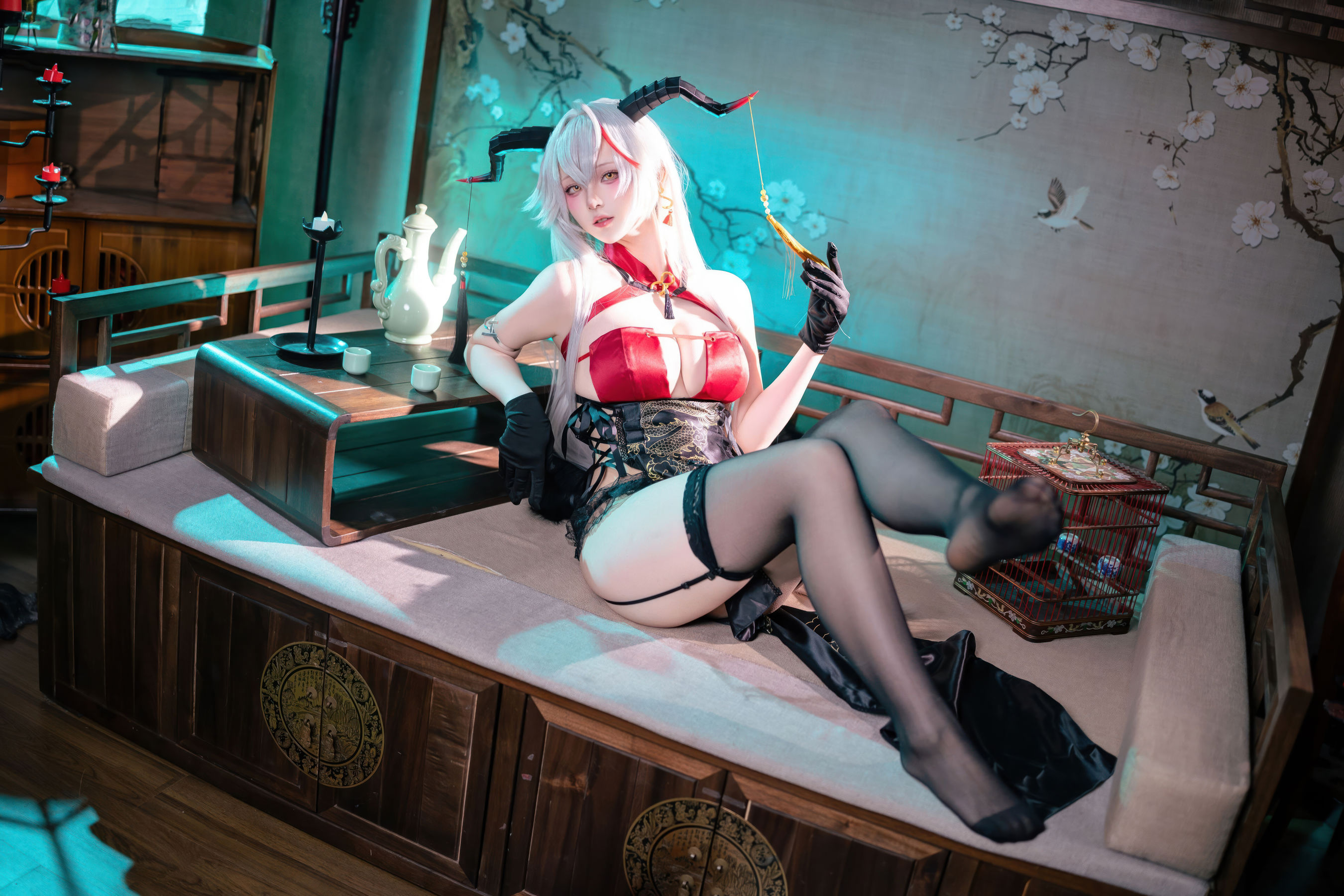 屿鱼 - 碧蓝航线 埃吉尔旗袍/(49P)