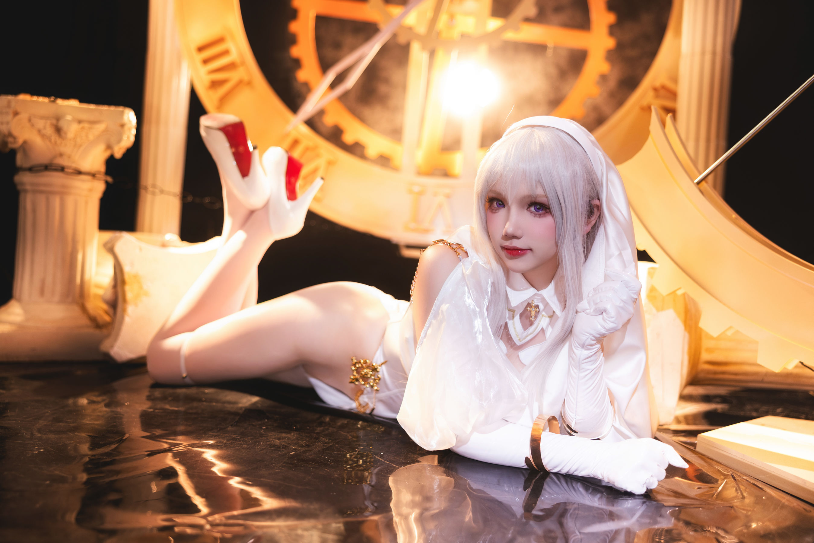 动漫博主雪晴Astra - 圣天使修女/(55P)