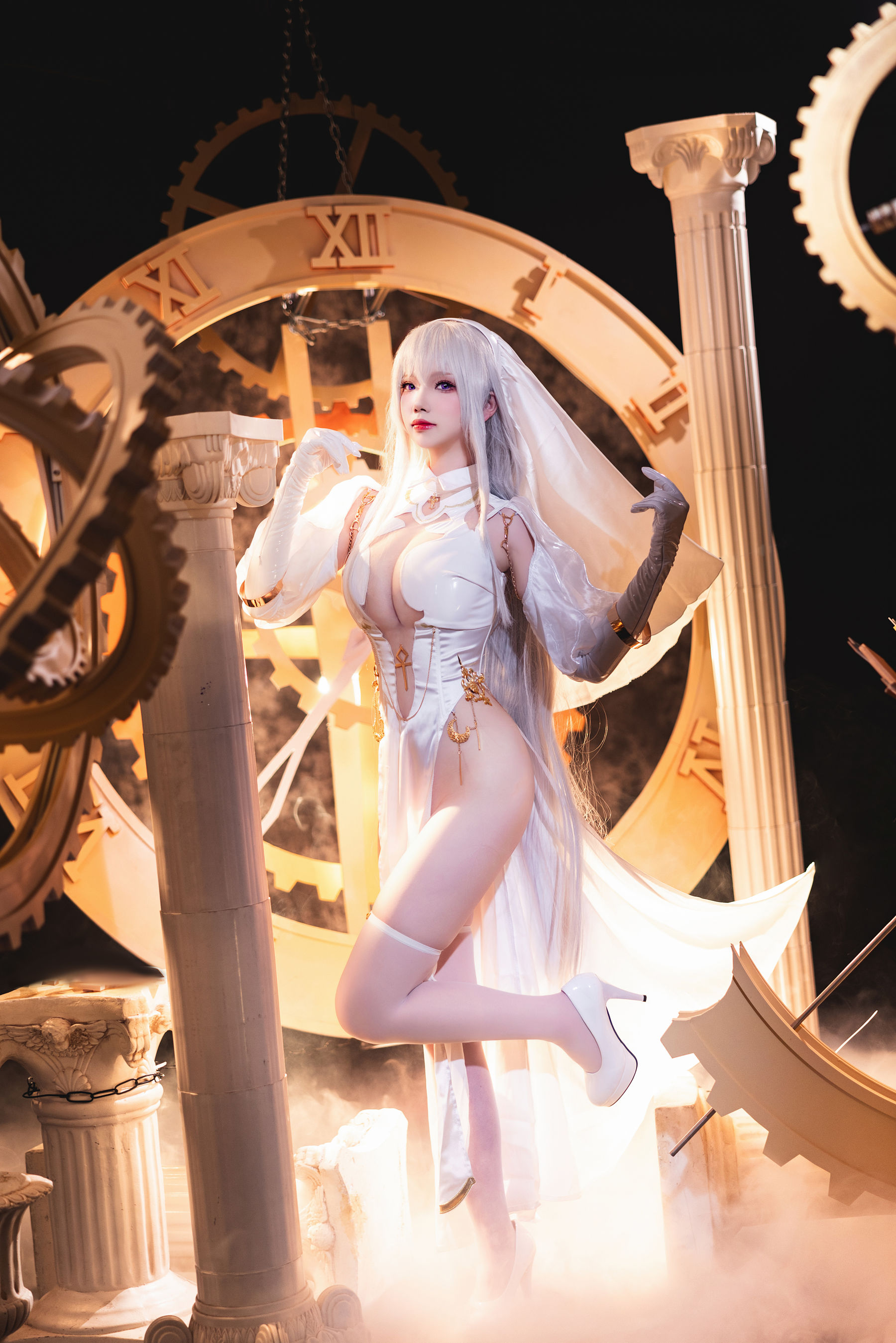 动漫博主雪晴Astra - 圣天使修女/(55P)