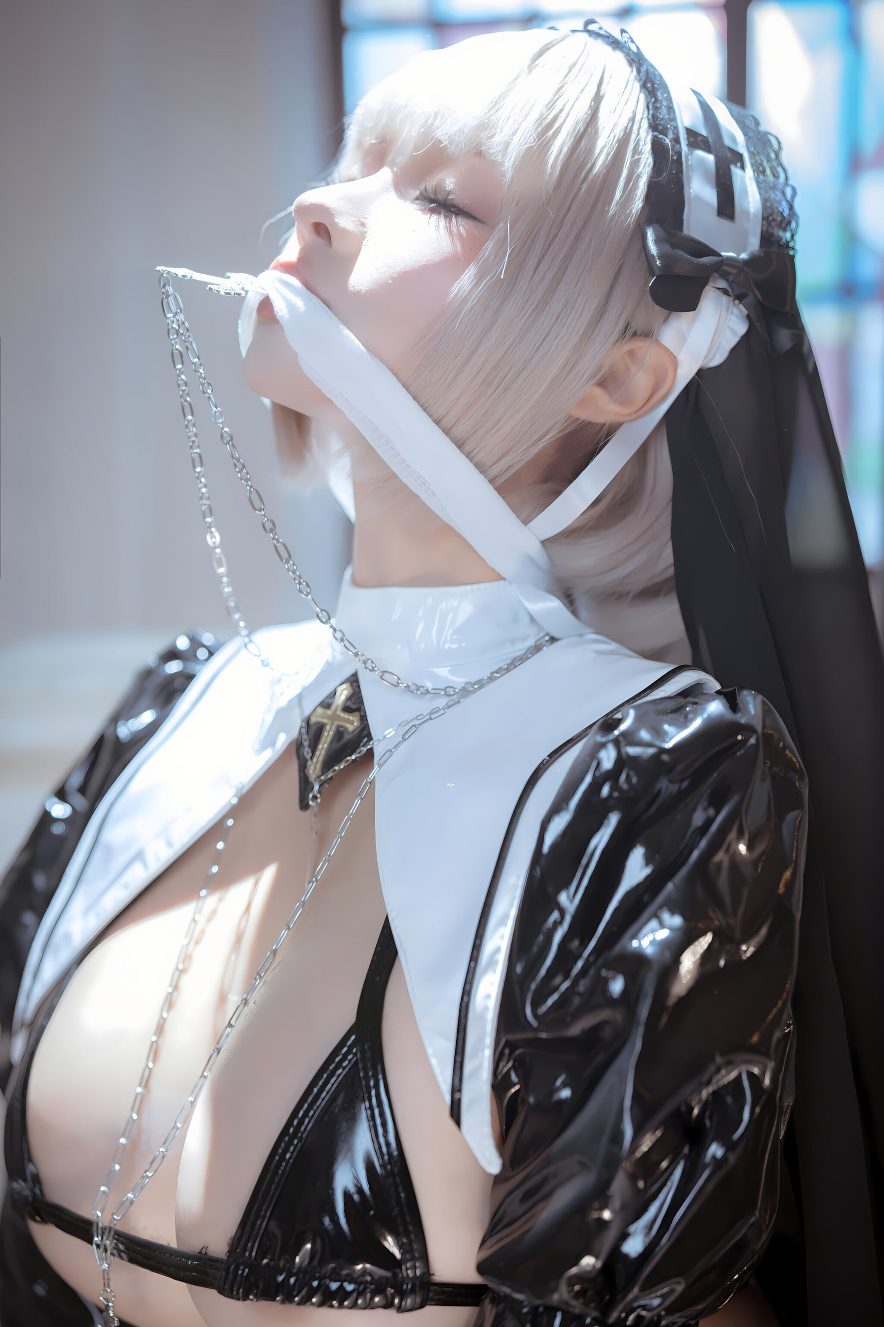 动漫博主蠢沫沫 - 黑修女/(125P)