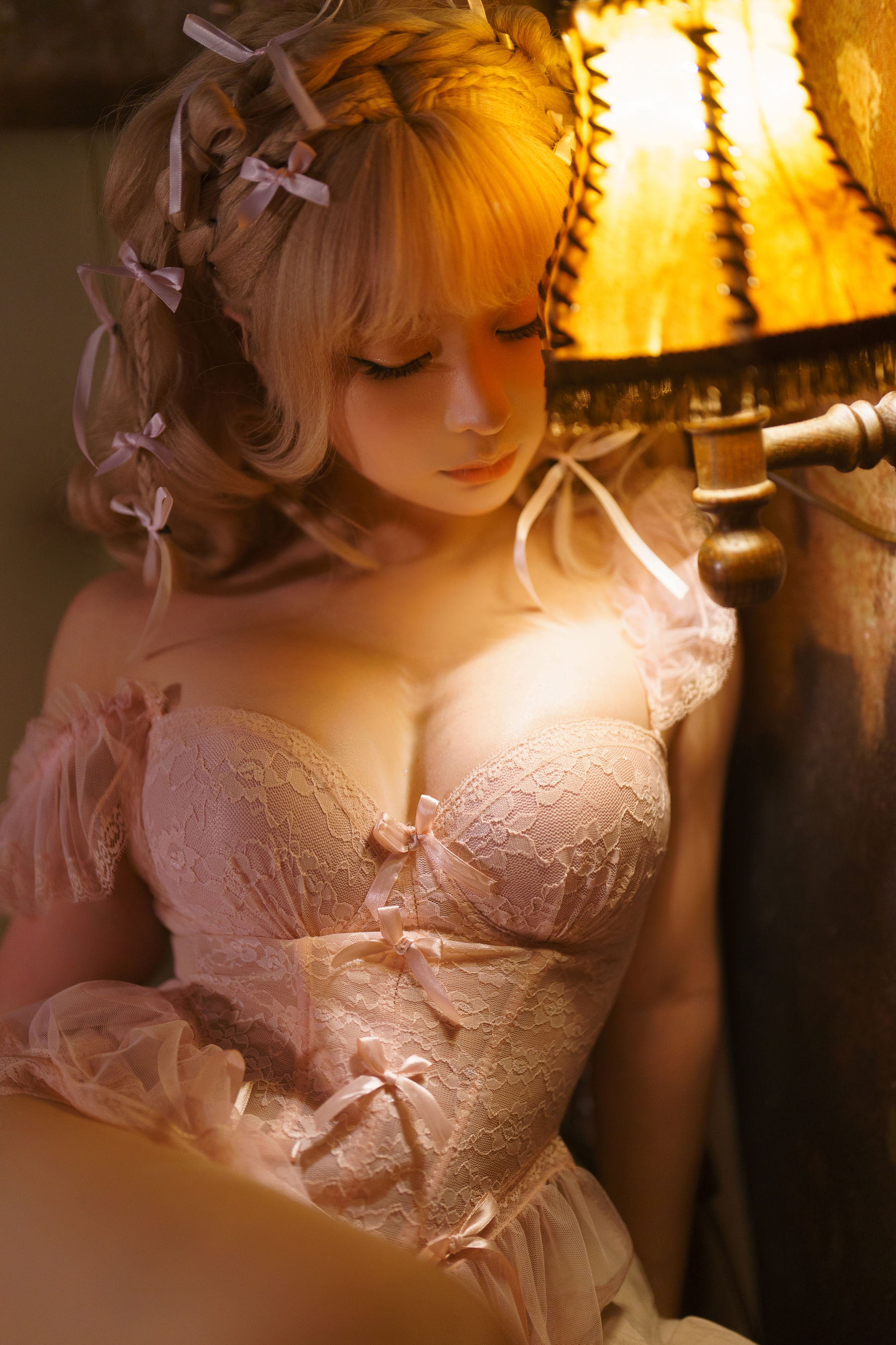 动漫博主蠢沫沫 - 金发蝴蝶结/(94P)