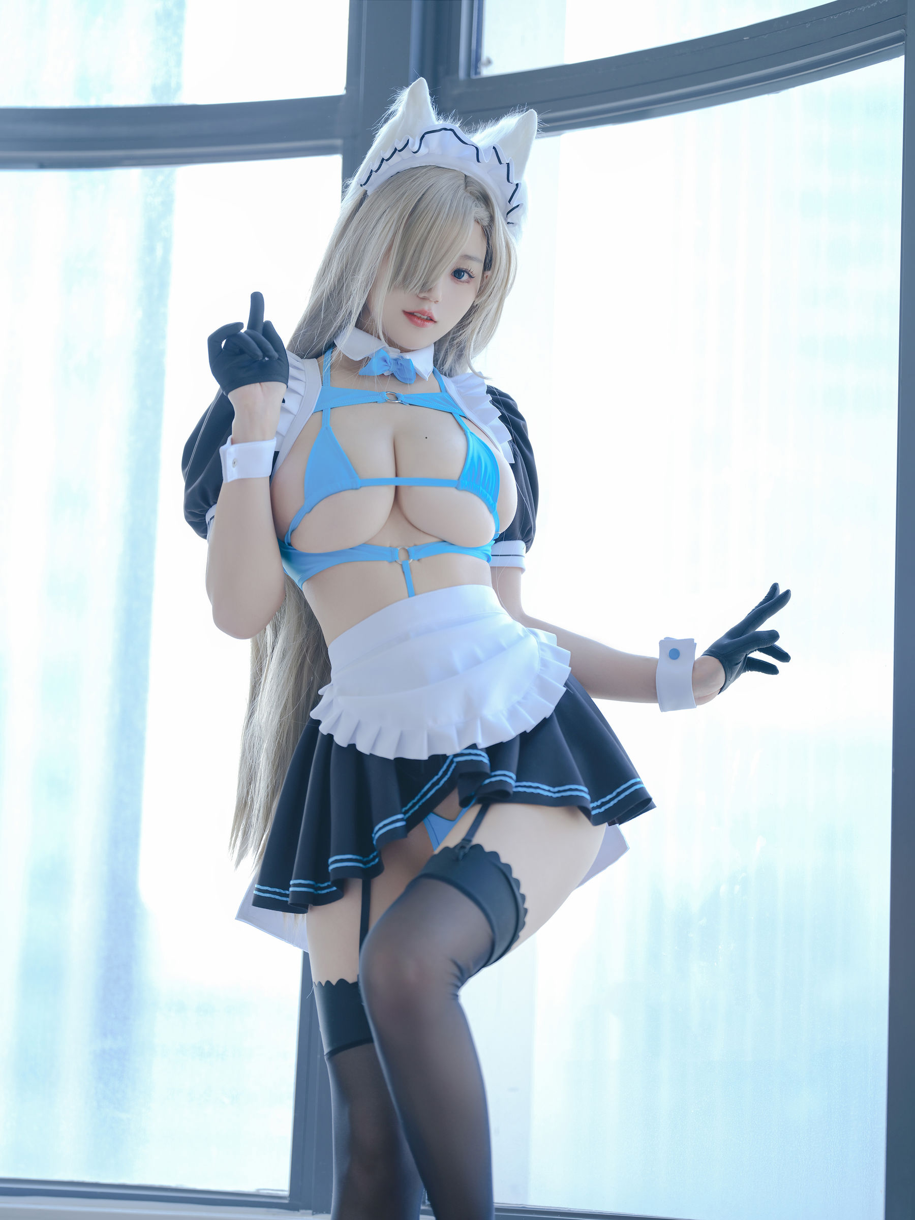 动漫博主小仓千代w - 蔚蓝档案 一之濑明日奈 女仆/(22P)