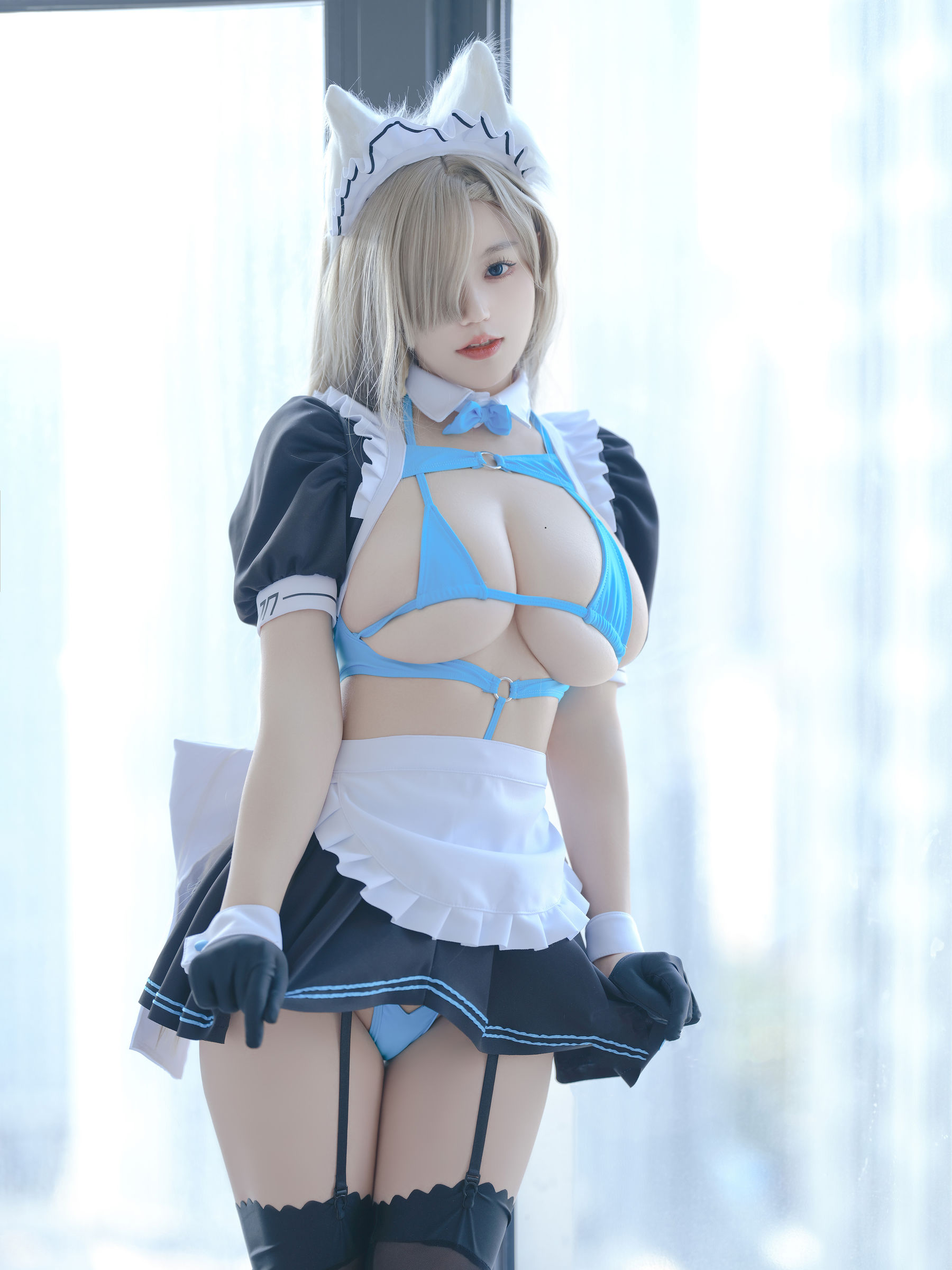 动漫博主小仓千代w - 蔚蓝档案 一之濑明日奈 女仆/(22P)