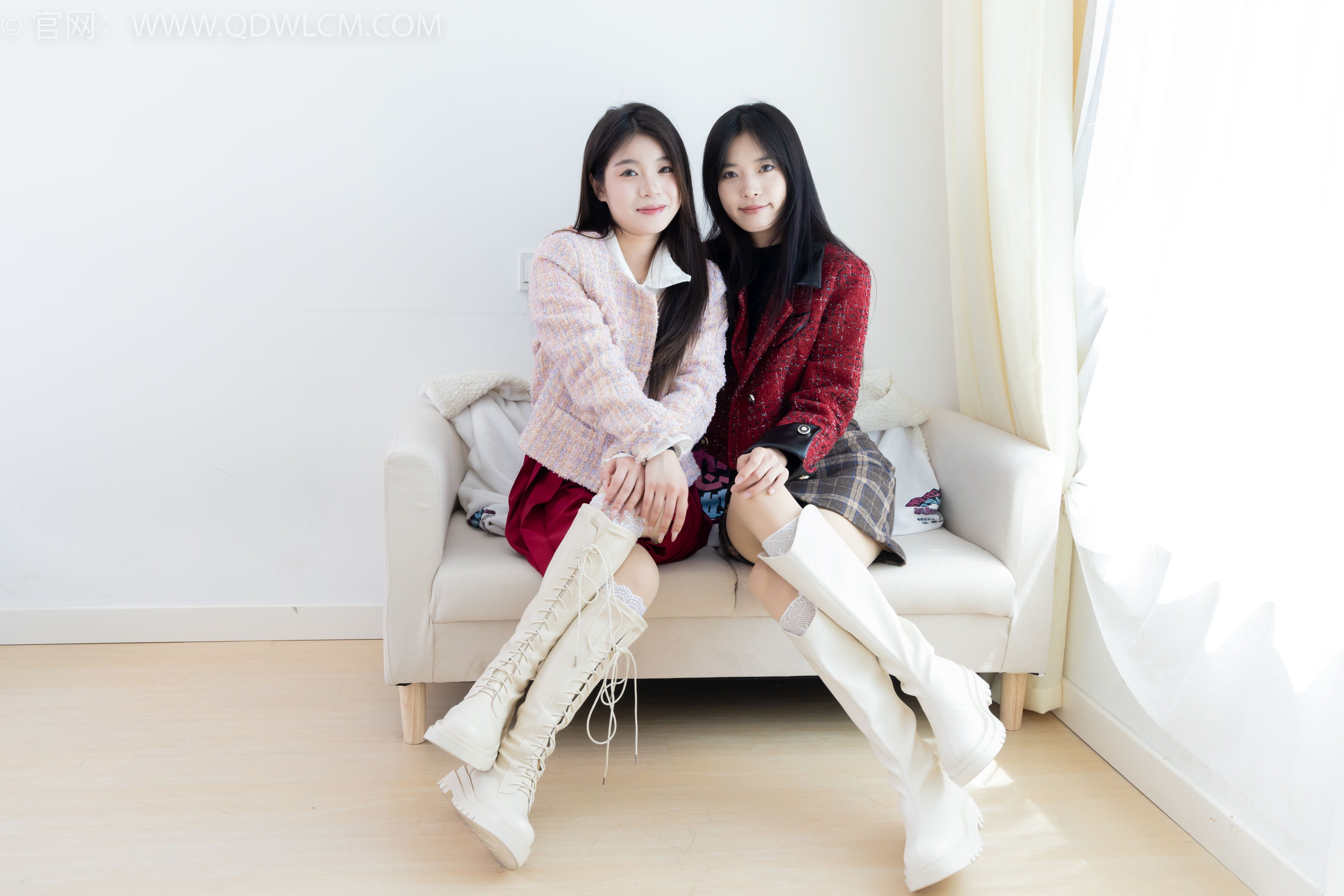 物恋传媒 No.2375 茯苓&闪闪 - 长靴、白棉袜、厚肉丝/(170P)