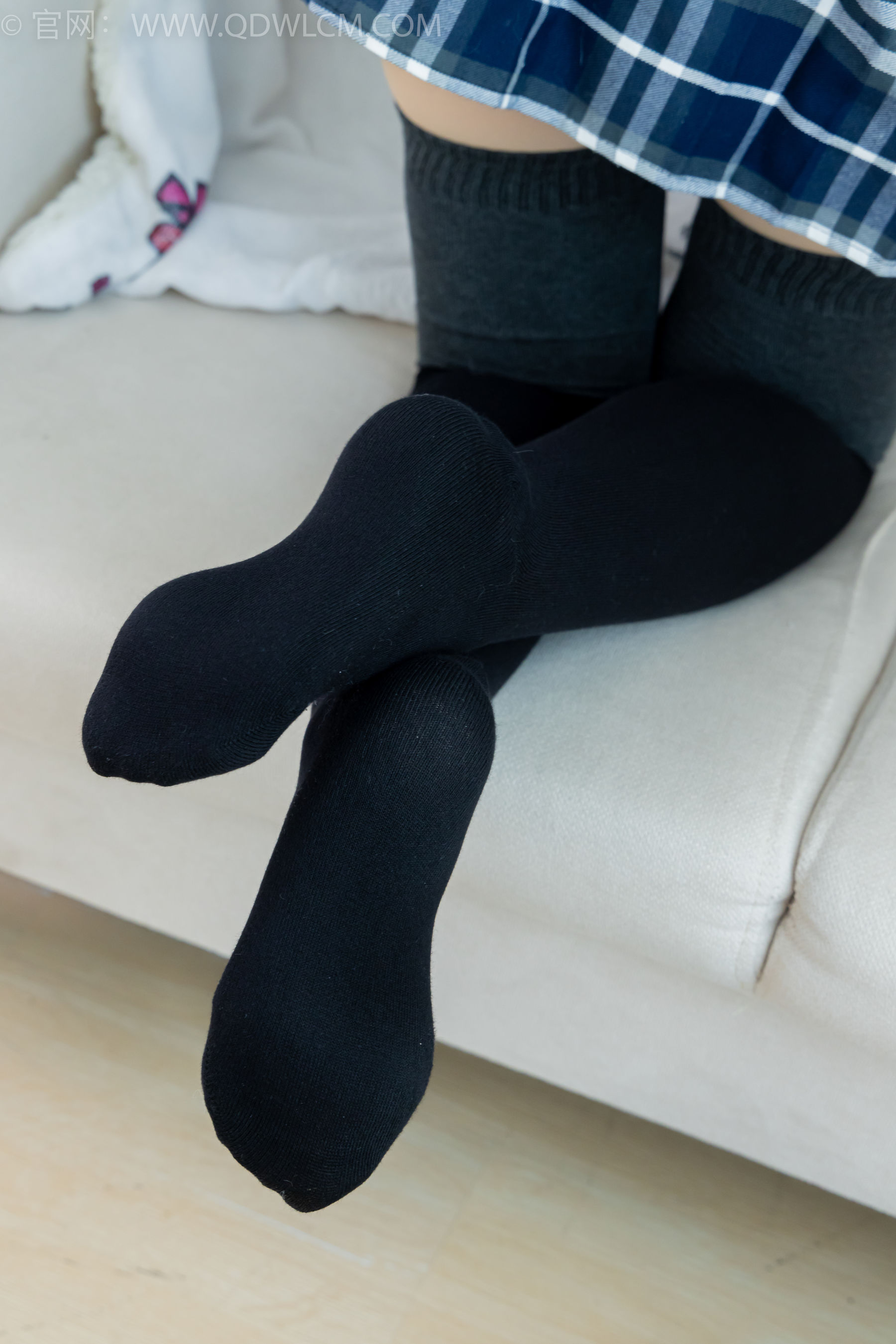 物恋传媒 No.2380 小曦 - jk制服、皮鞋、黑灰拼接过膝袜、厚肉丝/(155P)