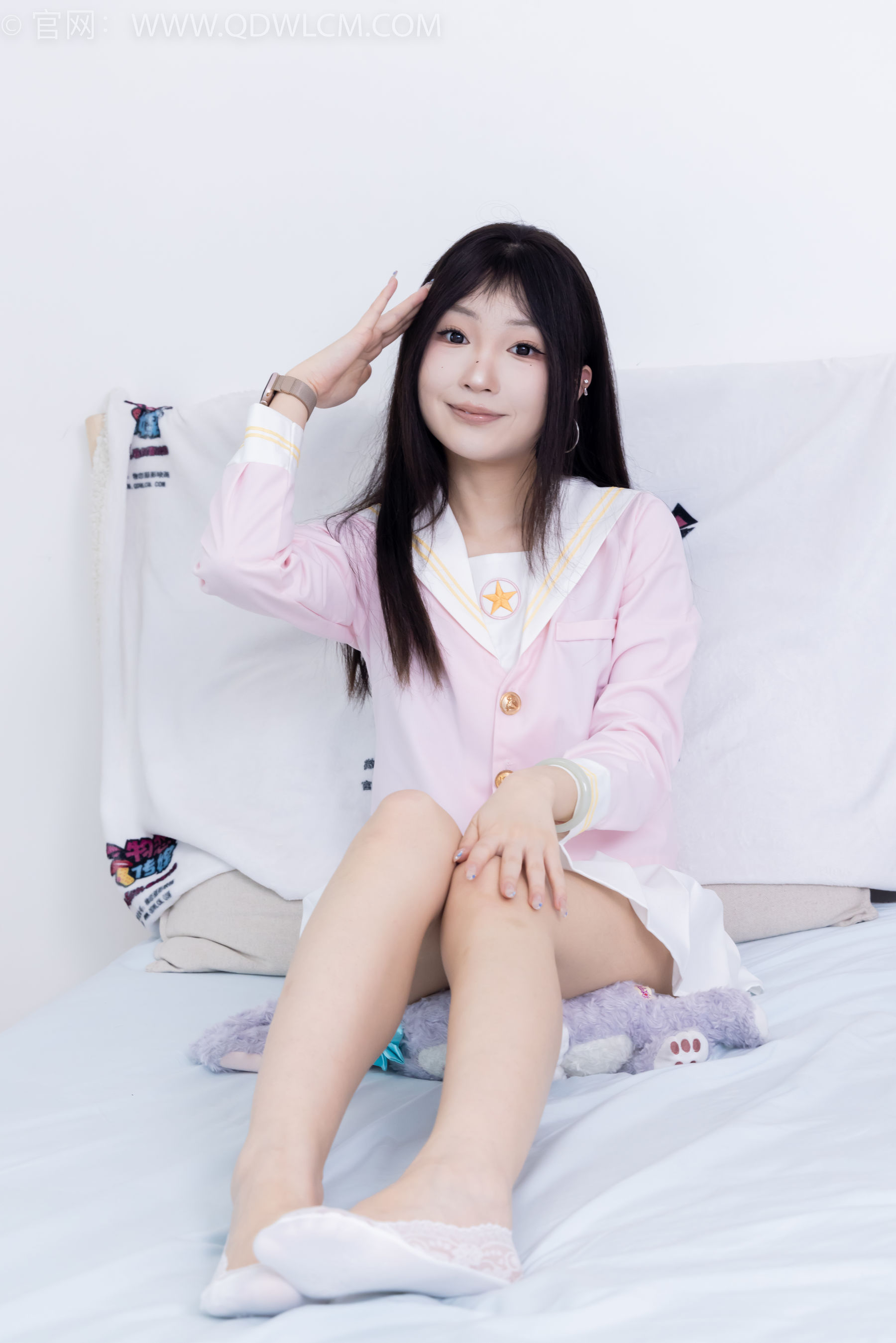 物恋传媒 No.2382 嘟嘟 - 平底凉鞋、白船袜、裸足、jk制服、裸足/(185P)