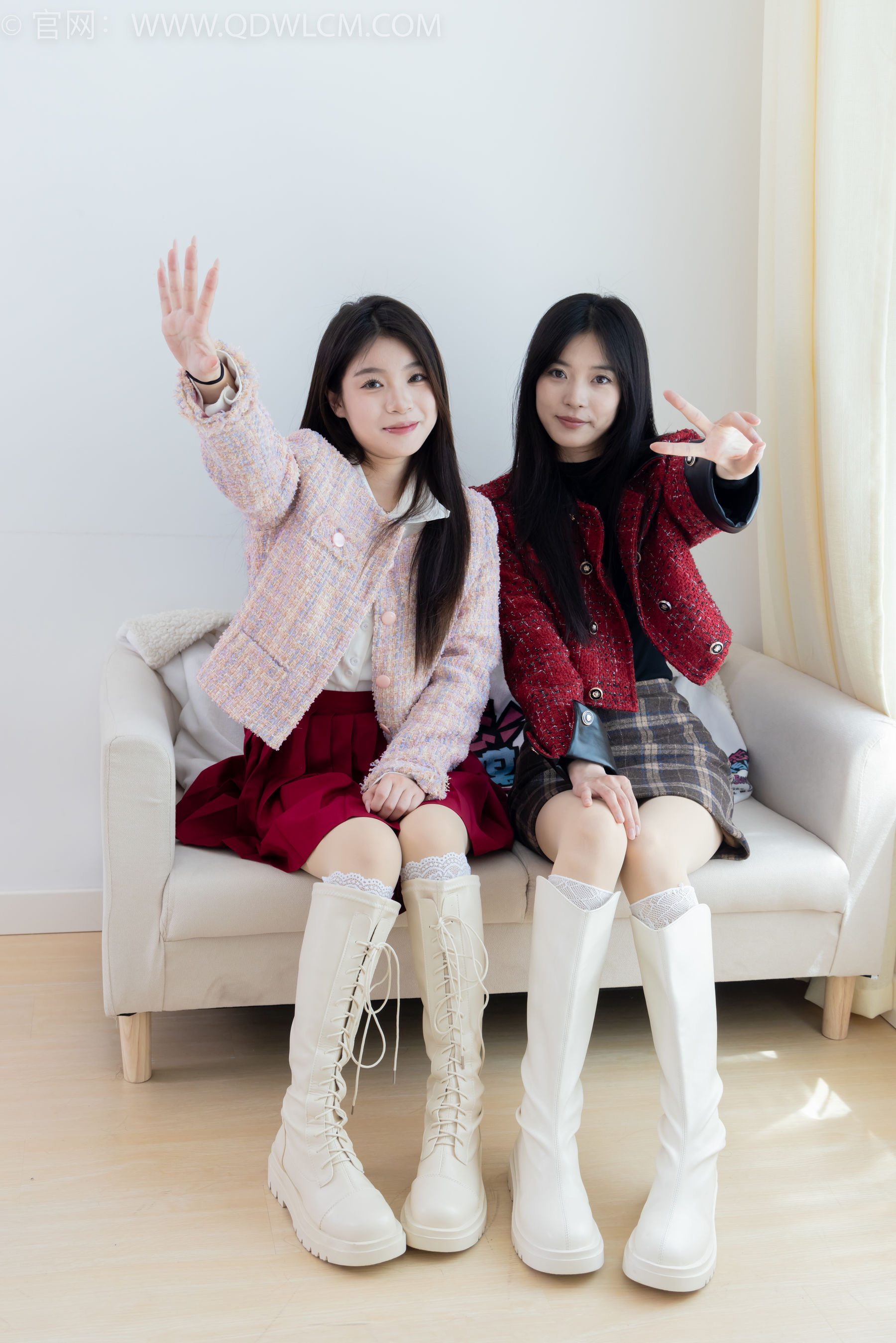 物恋传媒 No.2375 茯苓&闪闪 - 长靴、白棉袜、厚肉丝/(170P)