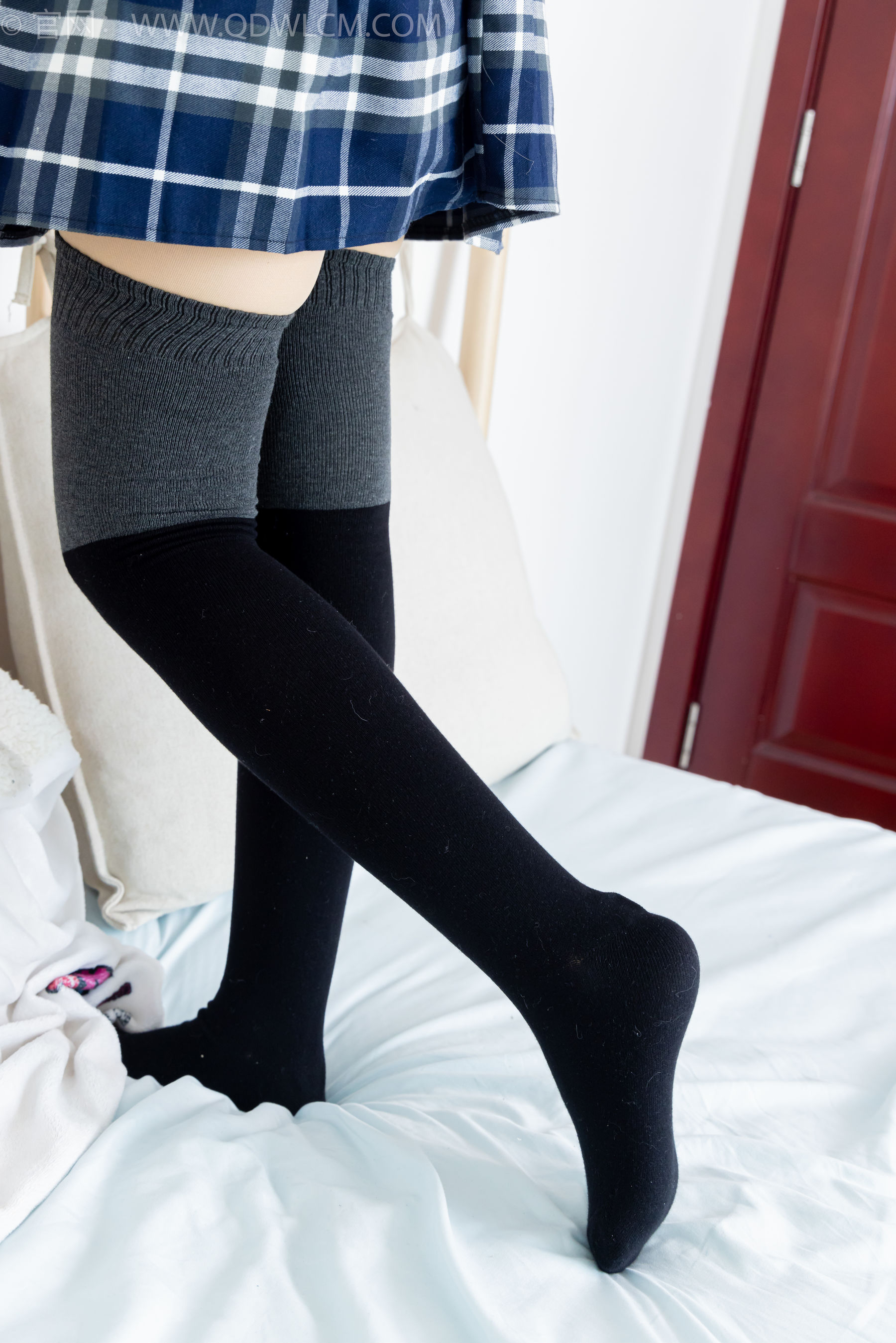 物恋传媒 No.2380 小曦 - jk制服、皮鞋、黑灰拼接过膝袜、厚肉丝/(155P)